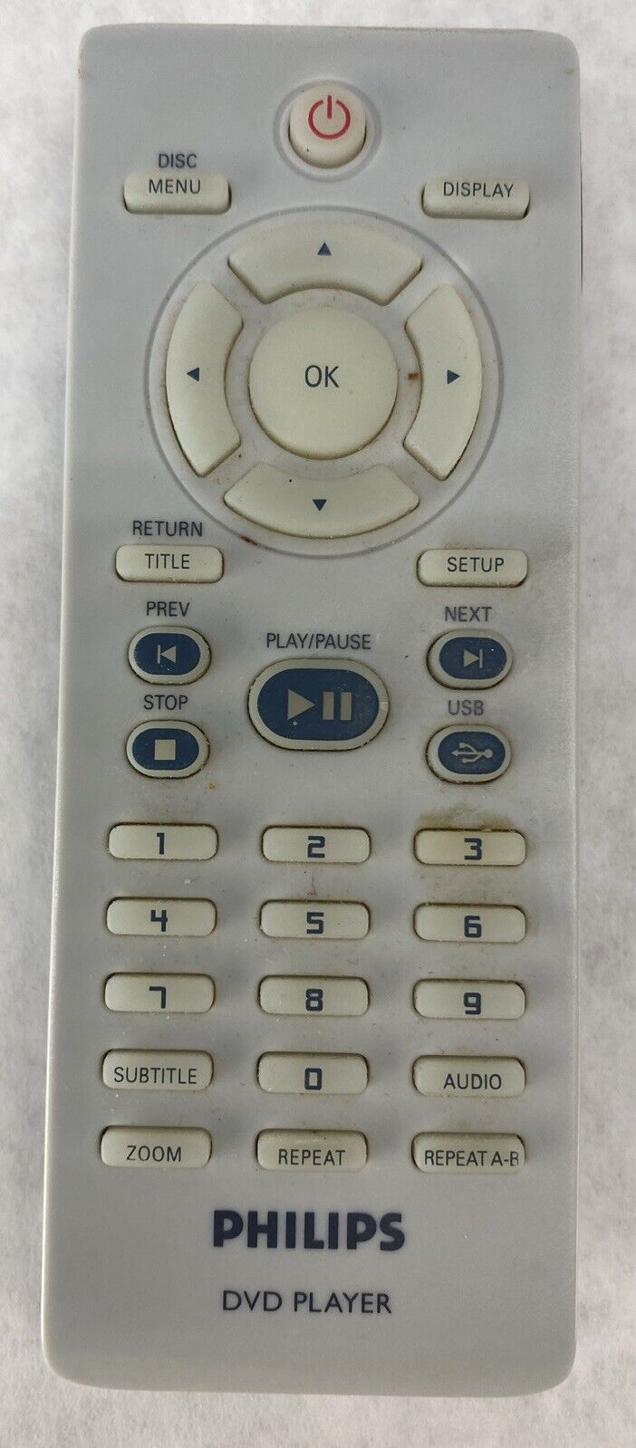 Philips DVD Player Remote DVP3040/37 DVP3040 DVP3141 DVP3142 DVP5140/37 DVP5140