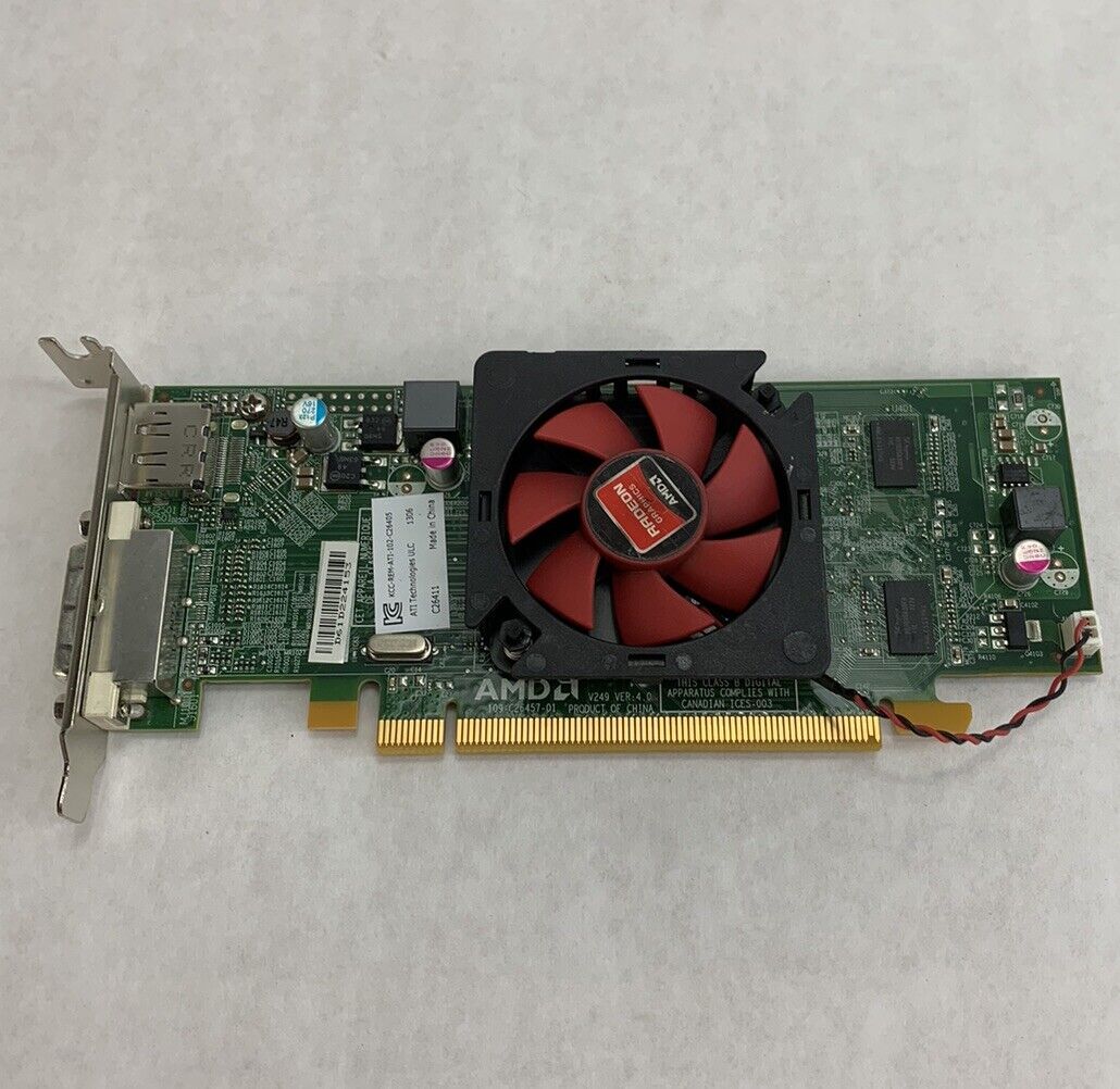 Dell 00WH7F AMD Radeon HD6450 1GB GDDR3 DVI DP Low Profile GPU (Lot of 3)