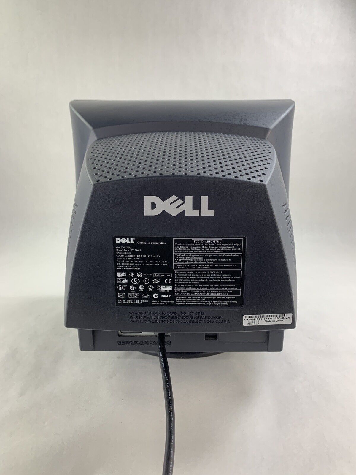 Dell E772c 17" CRT VGA Color Computer CRT Monitor 60Hz Retro Gaming Grade B