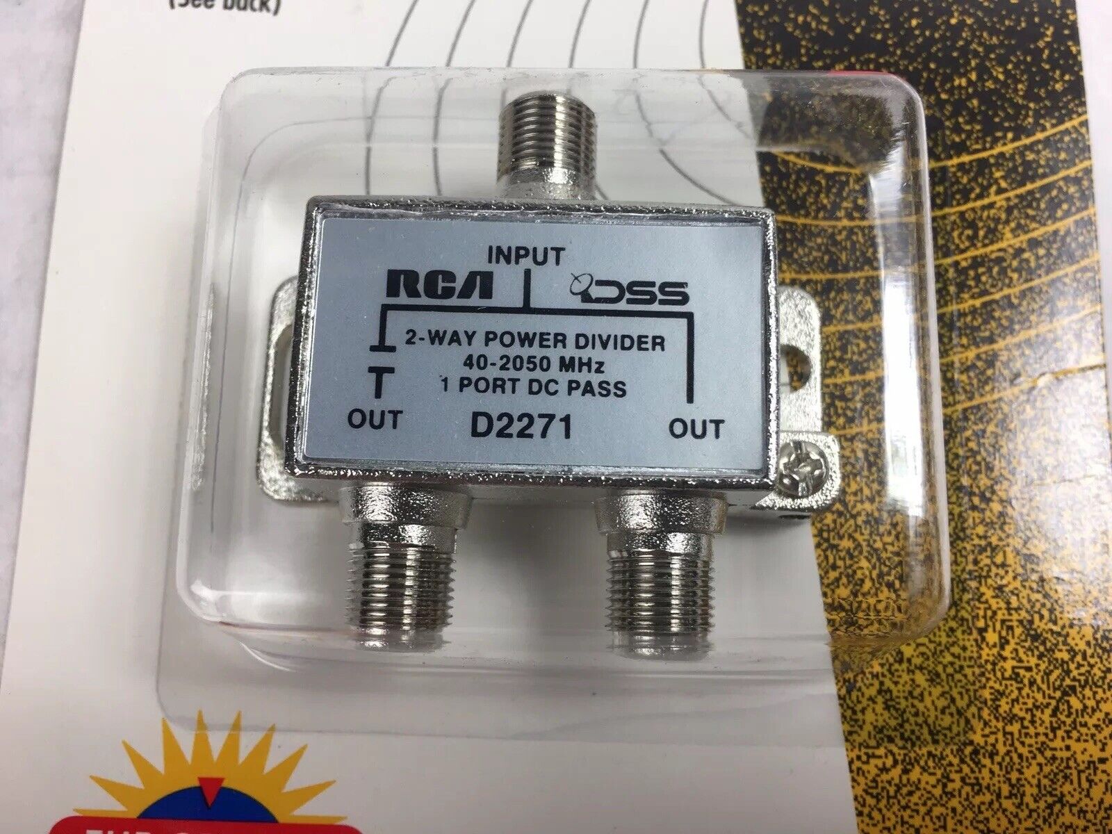 DSS RCA 2 Way Splitter D2271 40-2050 MHz (Lot of 8)