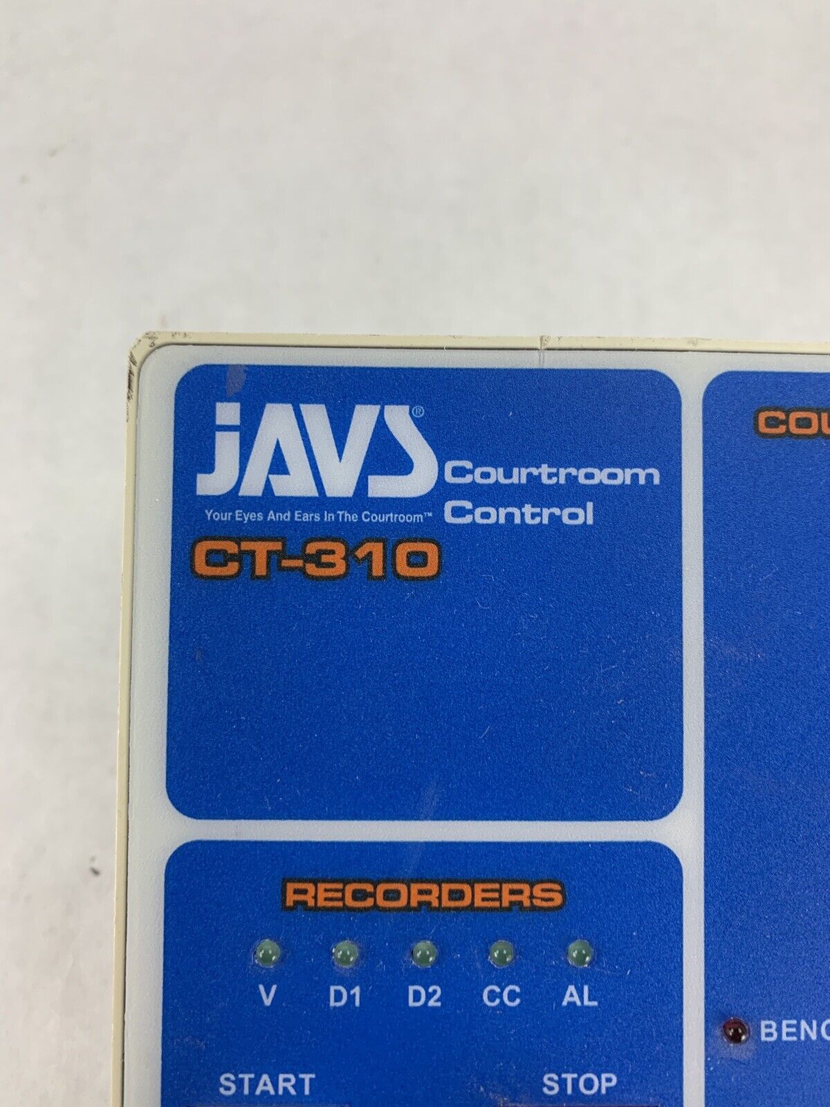 JAVS CT-310 Courtroom Control Audio Interface