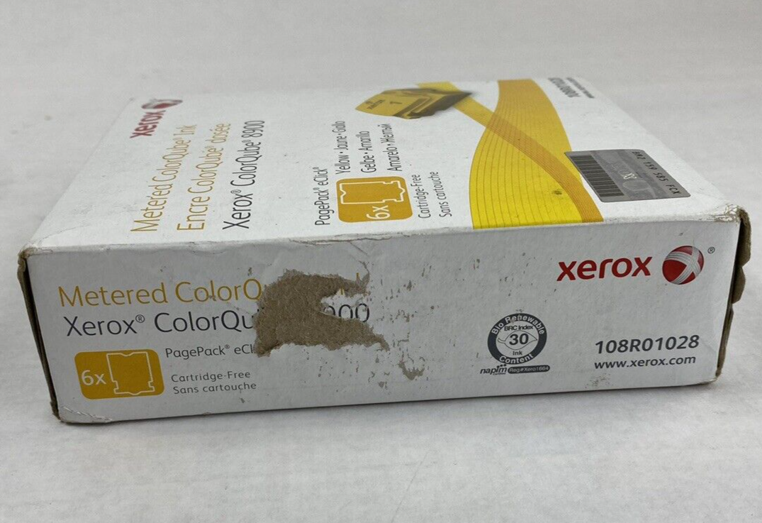 Xerox ColorQube 8900 108R01028 Yellow Metered ColorQube Ink 6 Cartridges New