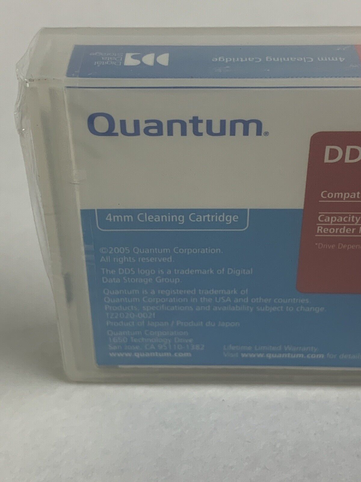 Quantum CDMCL DDS Cleaning Cartridge All DDS Drives 50 Cleanings 4MM New Sealed