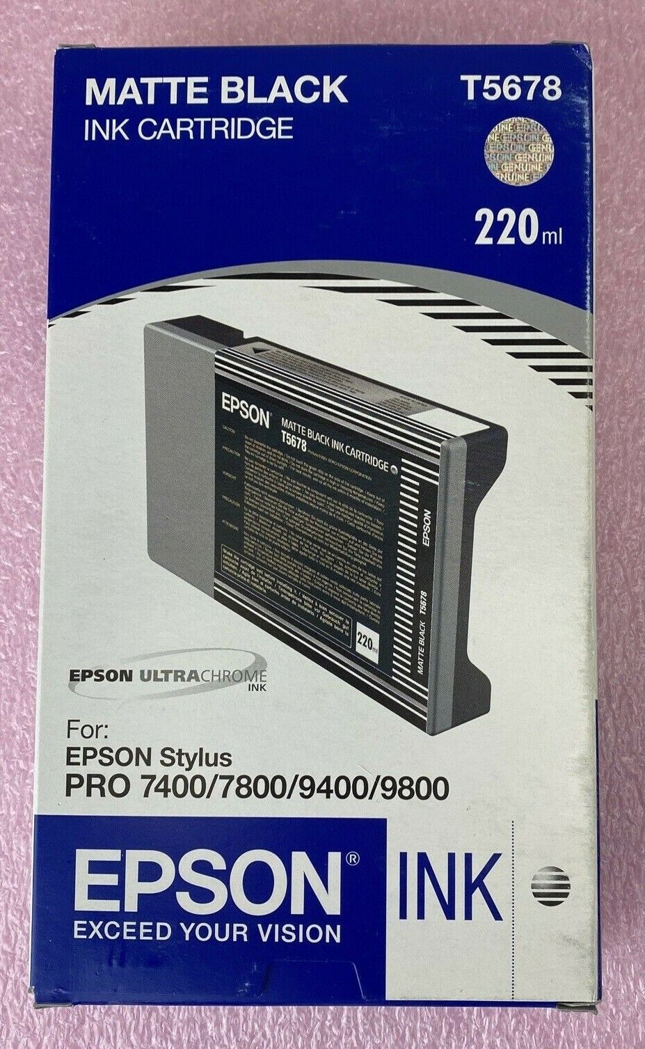 Epson T5678 Ink Cartridge 220ml 2008 Matte Black