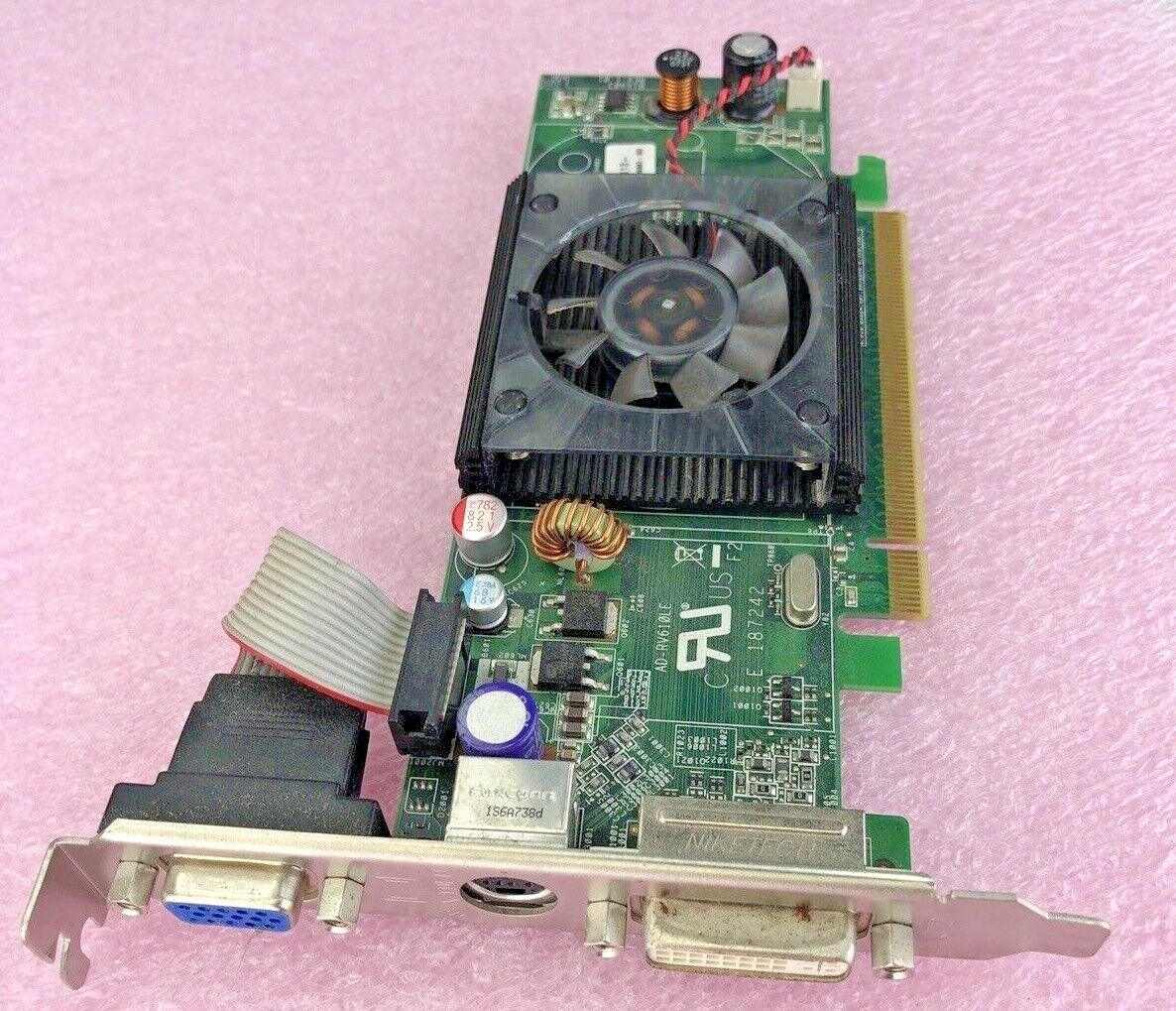 Asus ATI 0WX085 ad-rv610le Radeon HD2400 Pro 128MB VGA DVI GPU (Lot of 2)