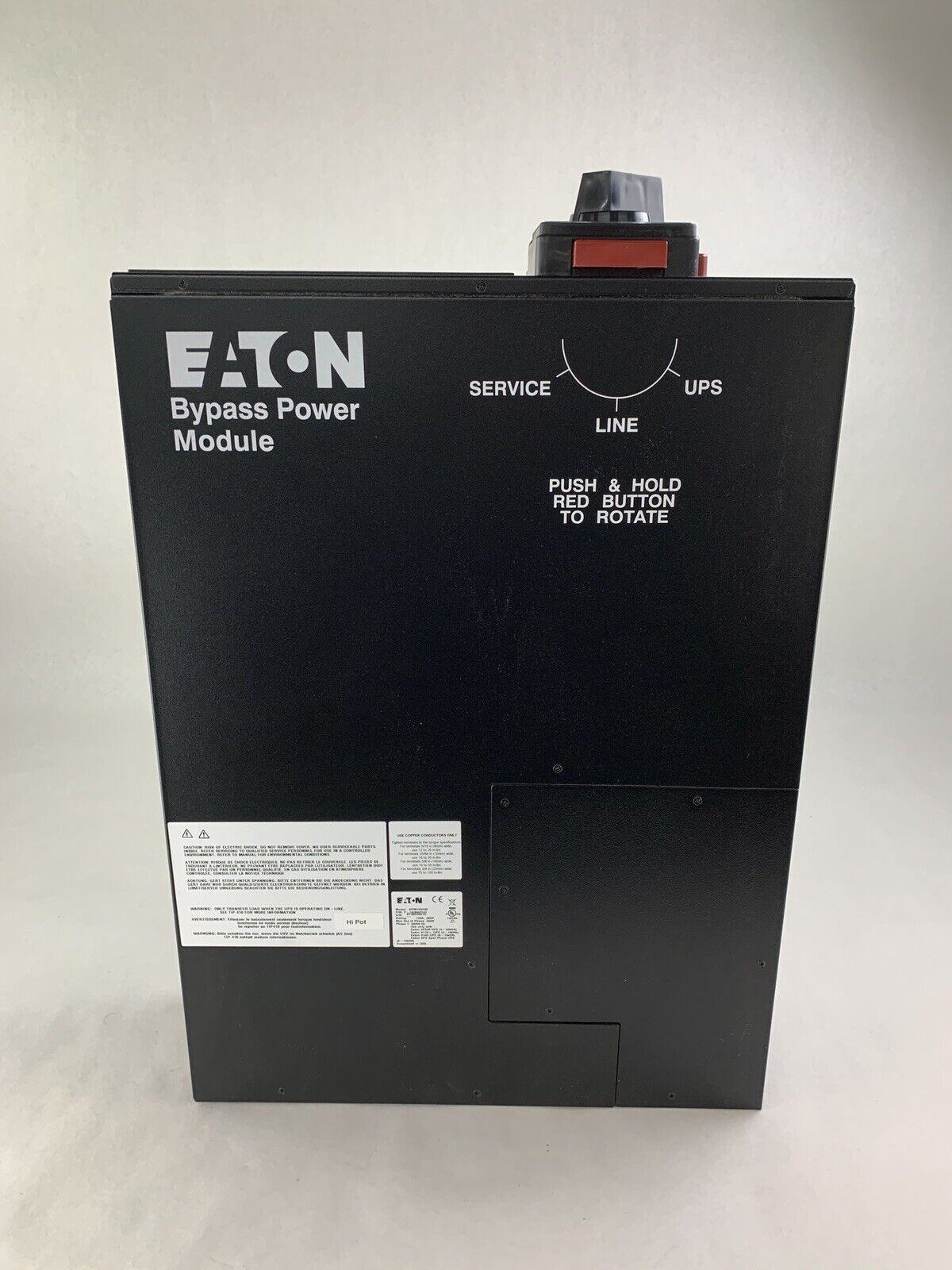 Eaton BPM125HW Bypass Power Module BPM 125A 300V 600V 6-10kVA Box Opened