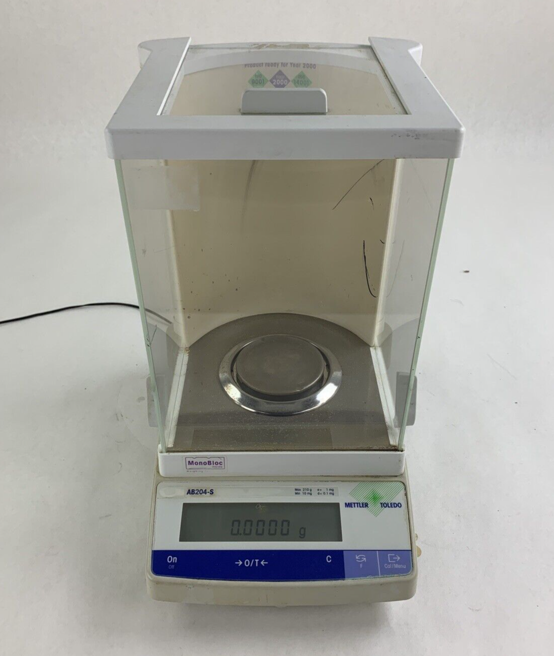 Mettler Toledo AB204-S Digital Balance Scale W/ Glass Top For Parts and Repair