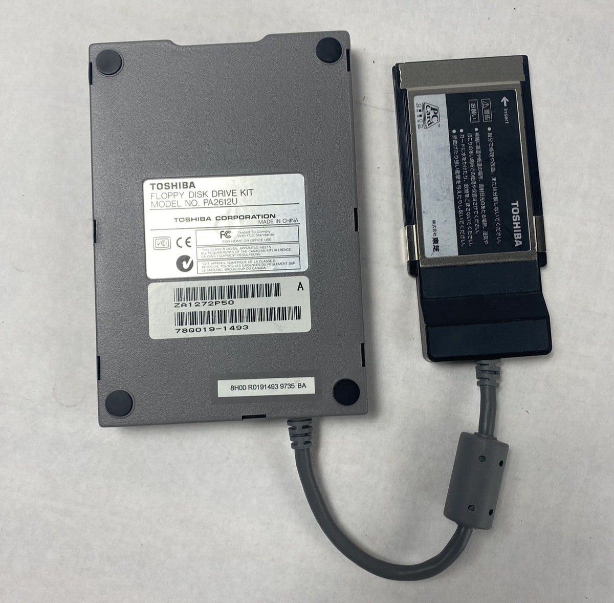 Toshiba Model No. PA2612U Floppy Disk Drive Kit Untested