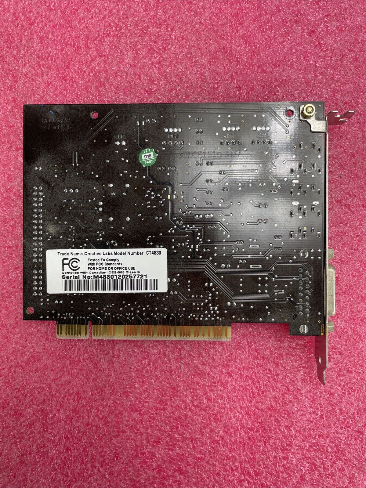 Creative Labs Sound Blaster Live! CT4830 PCI Audio Card