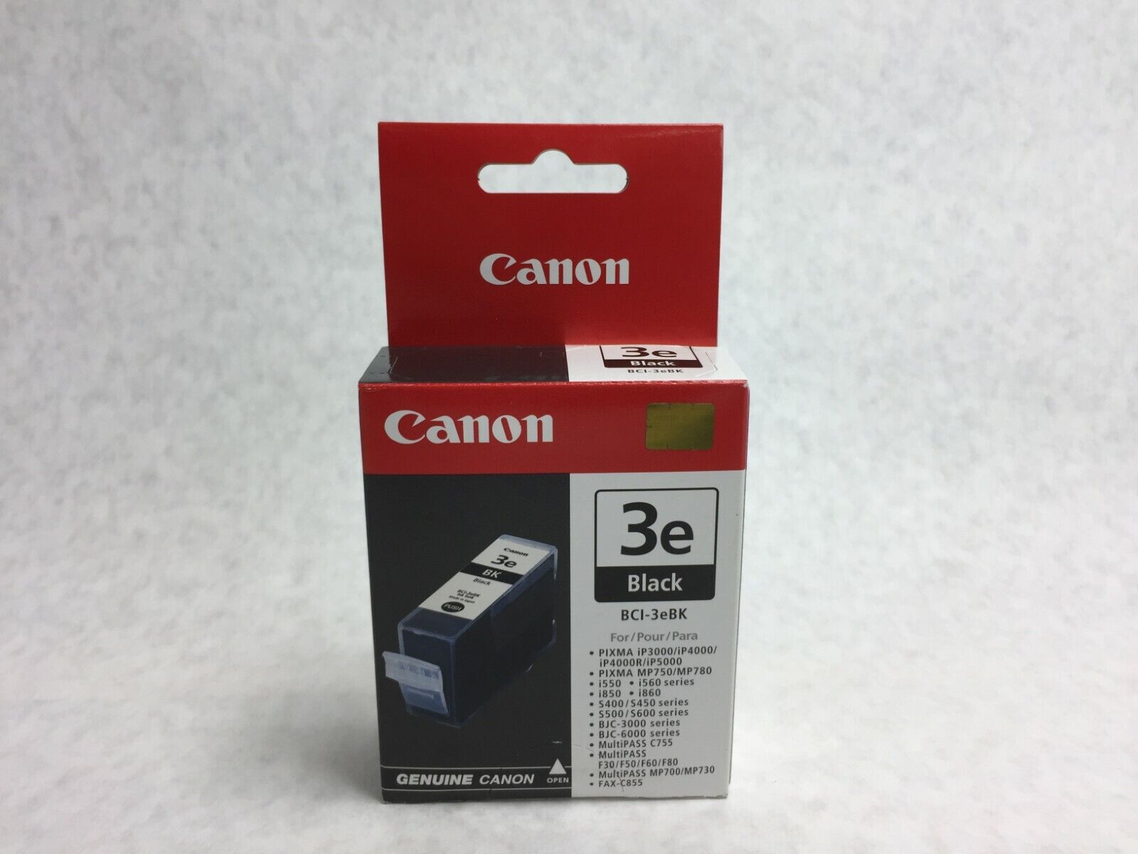 Genuine Canon Black 3e BCI-3eBK Ink Cartridge