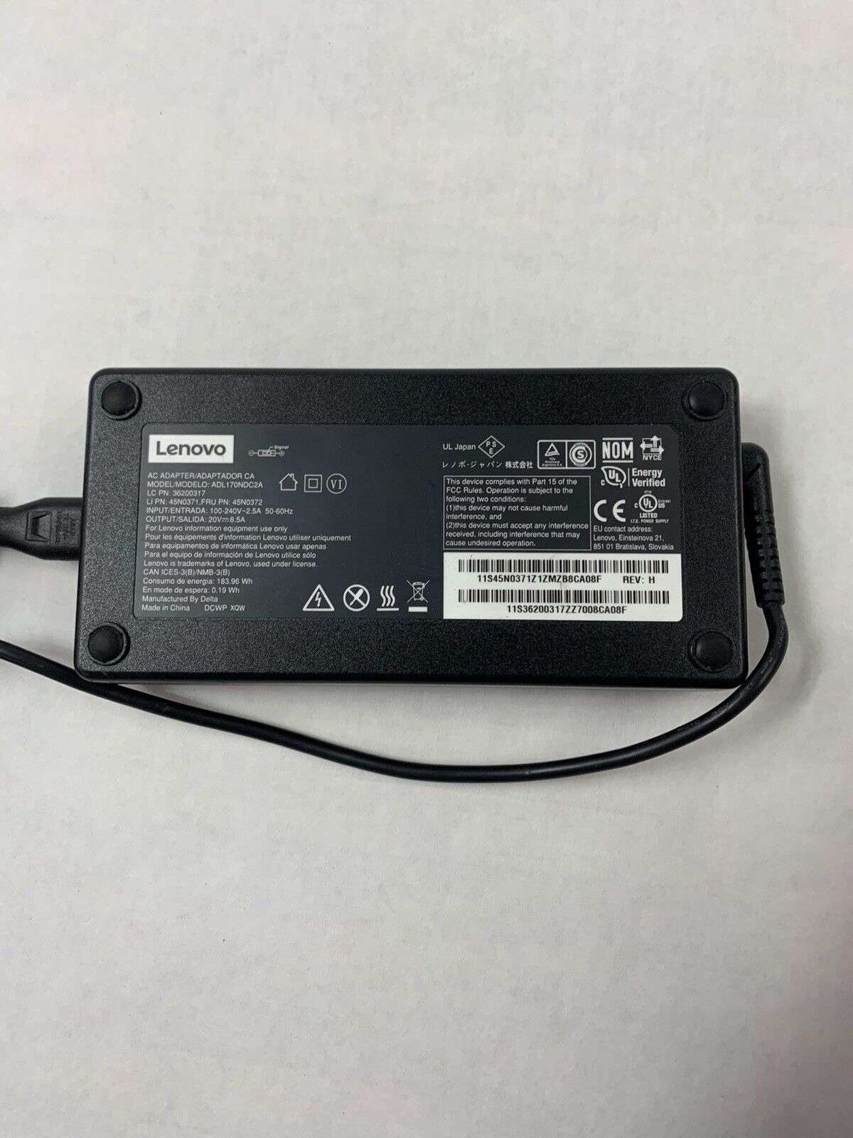 Lenovo ADL170NDC2A Laptop Charger AC Power Adapter 170W 20V 8.5A