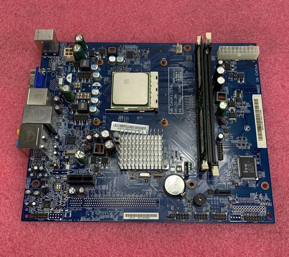 Acer eMachines DA061/078L Motherboard AMD Athlon 2850e 1.80GHz 2GB RAM No Shield