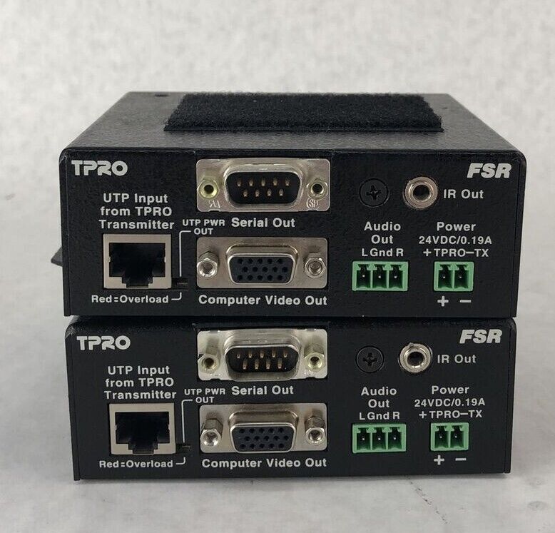 TPRO-RXD Computer A/V IR RS-232 Receiver (Lot of 2)