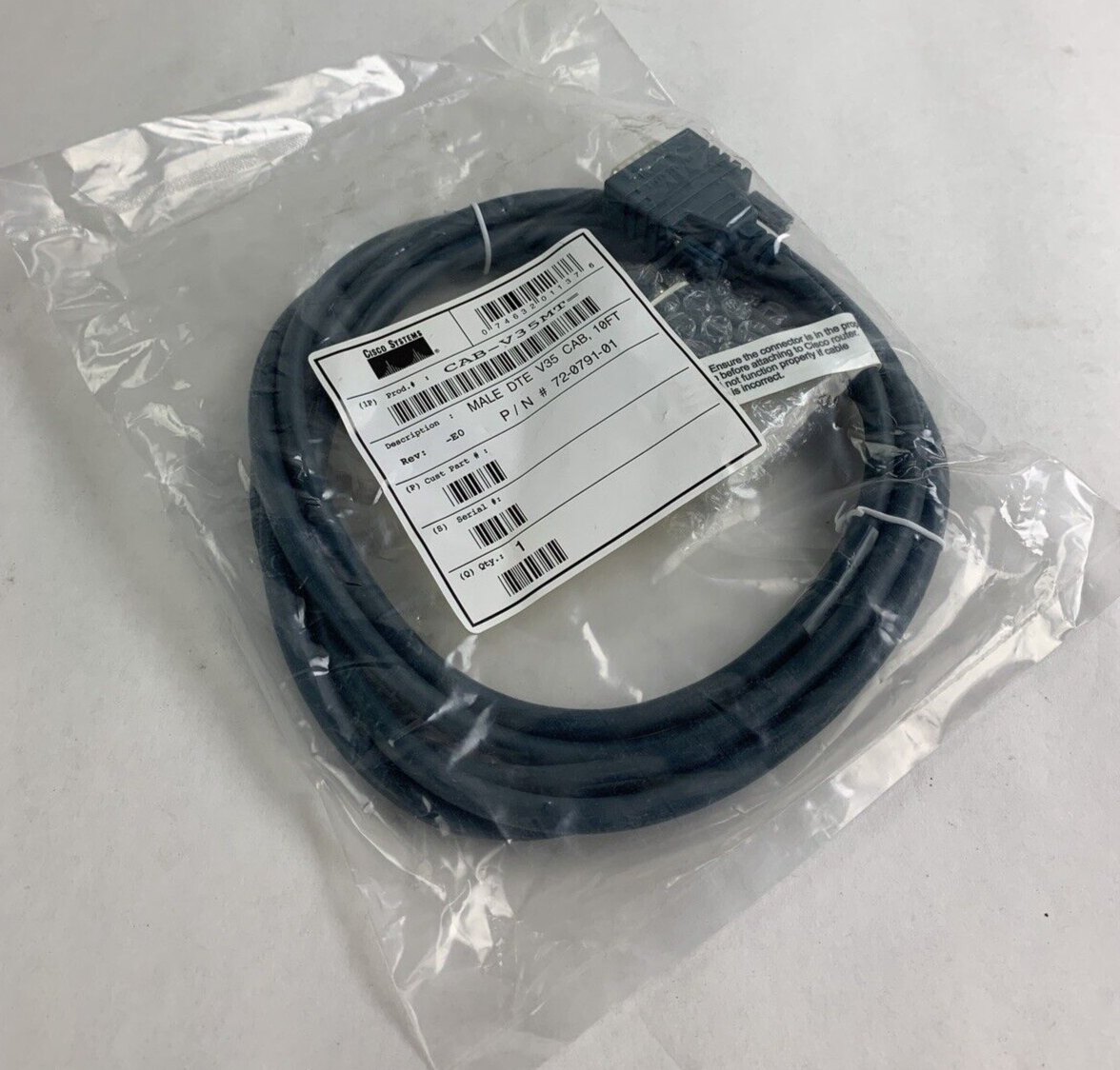 Cisco CAB-V35MT Male DTE V35 10FT Cable 72-0791-01