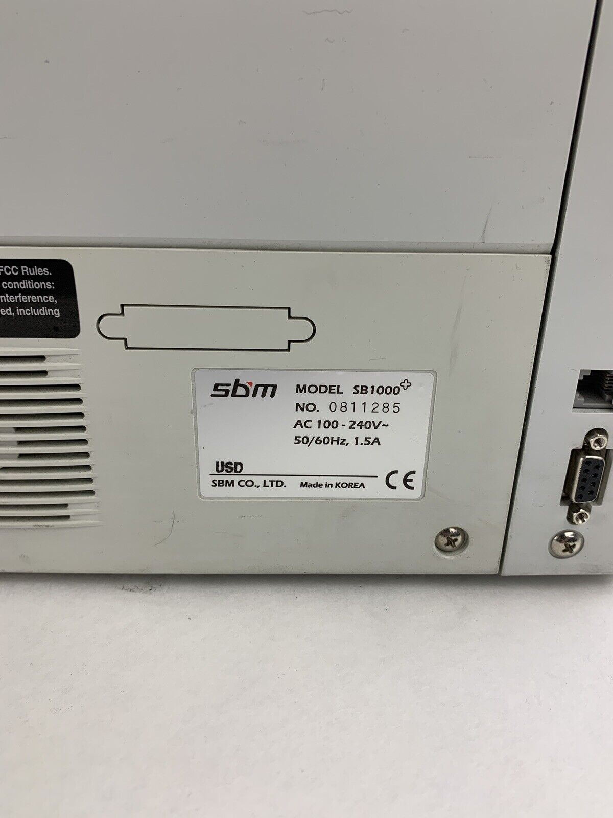 SBM SB 1000 Mixed Bill Counter For Parts and Repair No Power