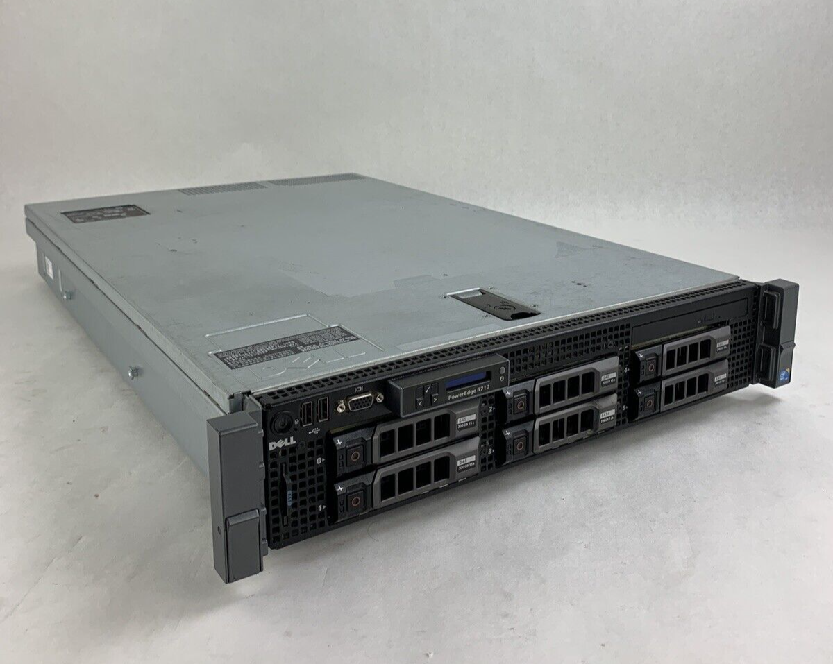 Dell PowerEdge R710 Server 2x E5560 2.8 GHz 32 GB Ram No HDD No OS 61i Raid