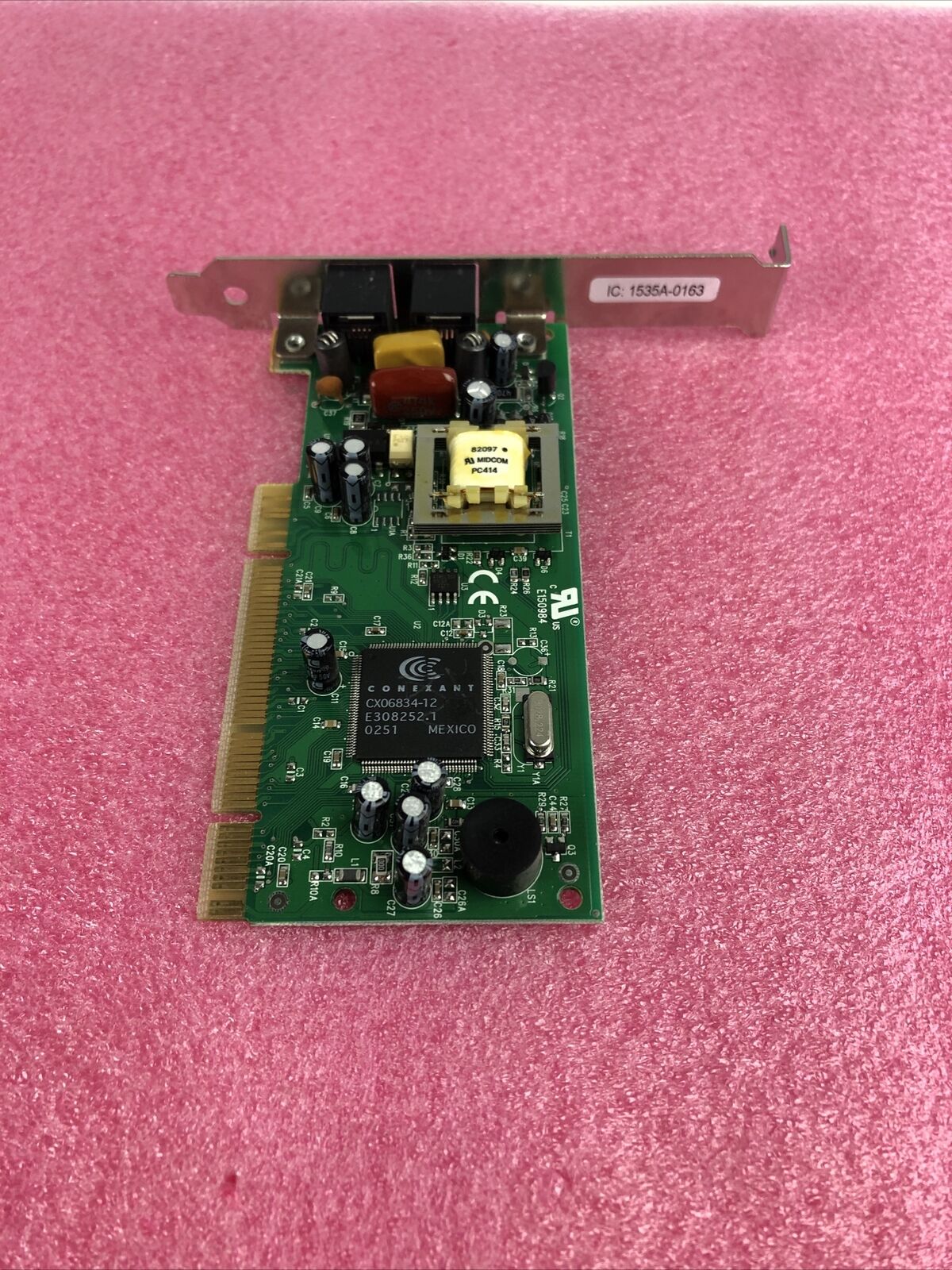 Zoom Telephonics V.92 PCI 56K Modem 3025C Series 0163