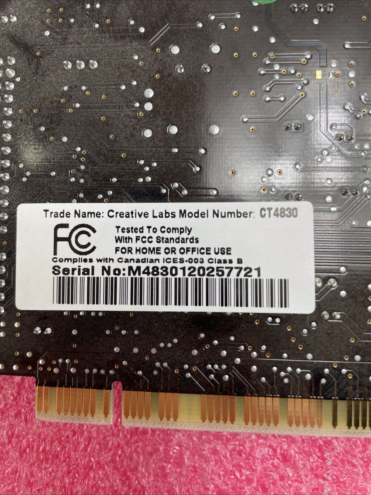 Creative Labs Sound Blaster Live! CT4830 PCI Audio Card