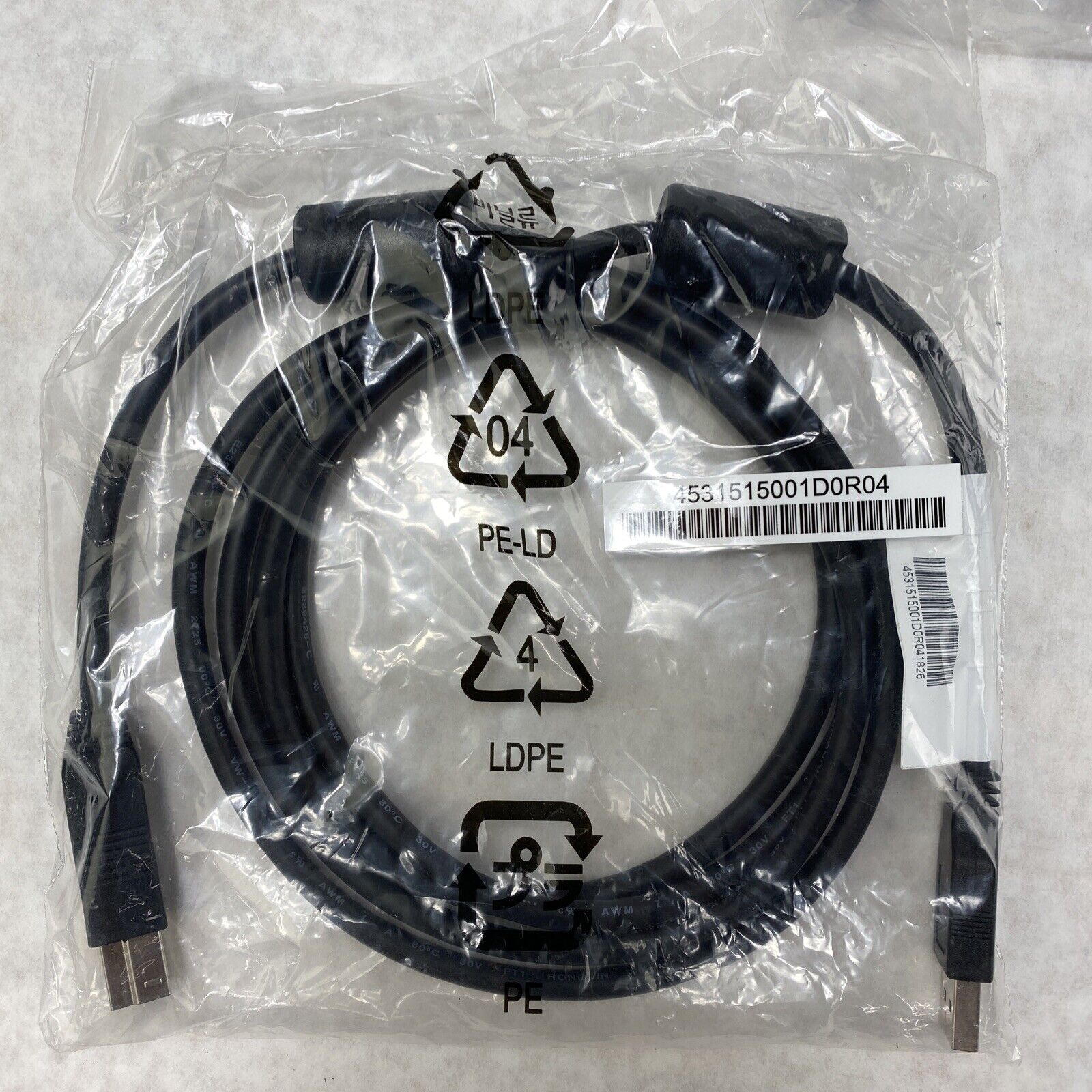 HP 917468 SS USB 3.0 Cable A-Male to B-Male 6ft Black (Lot of 5)