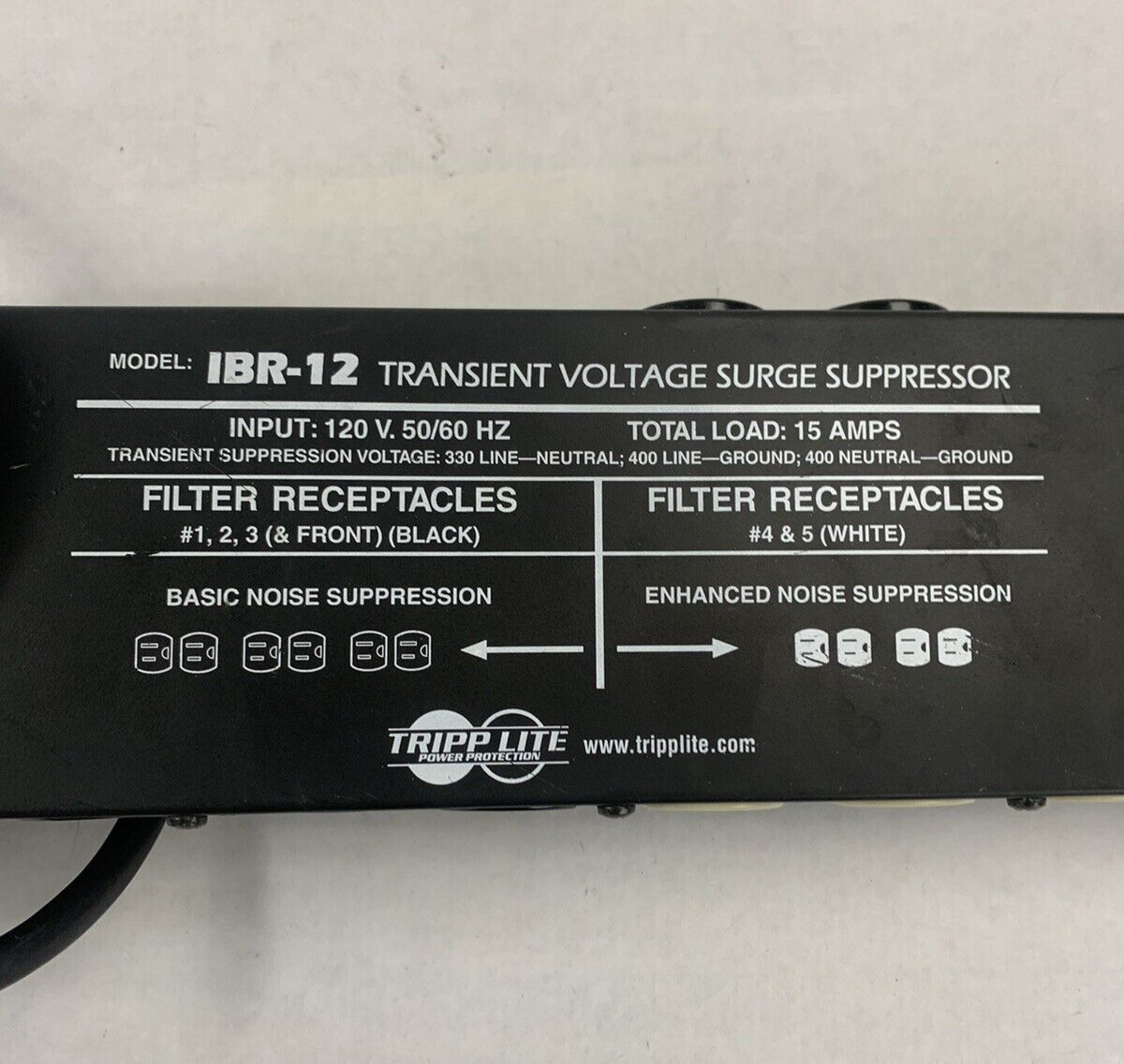 Tripp Lite  IBR-12 Transient Voltage Surge Suppressor Outlet