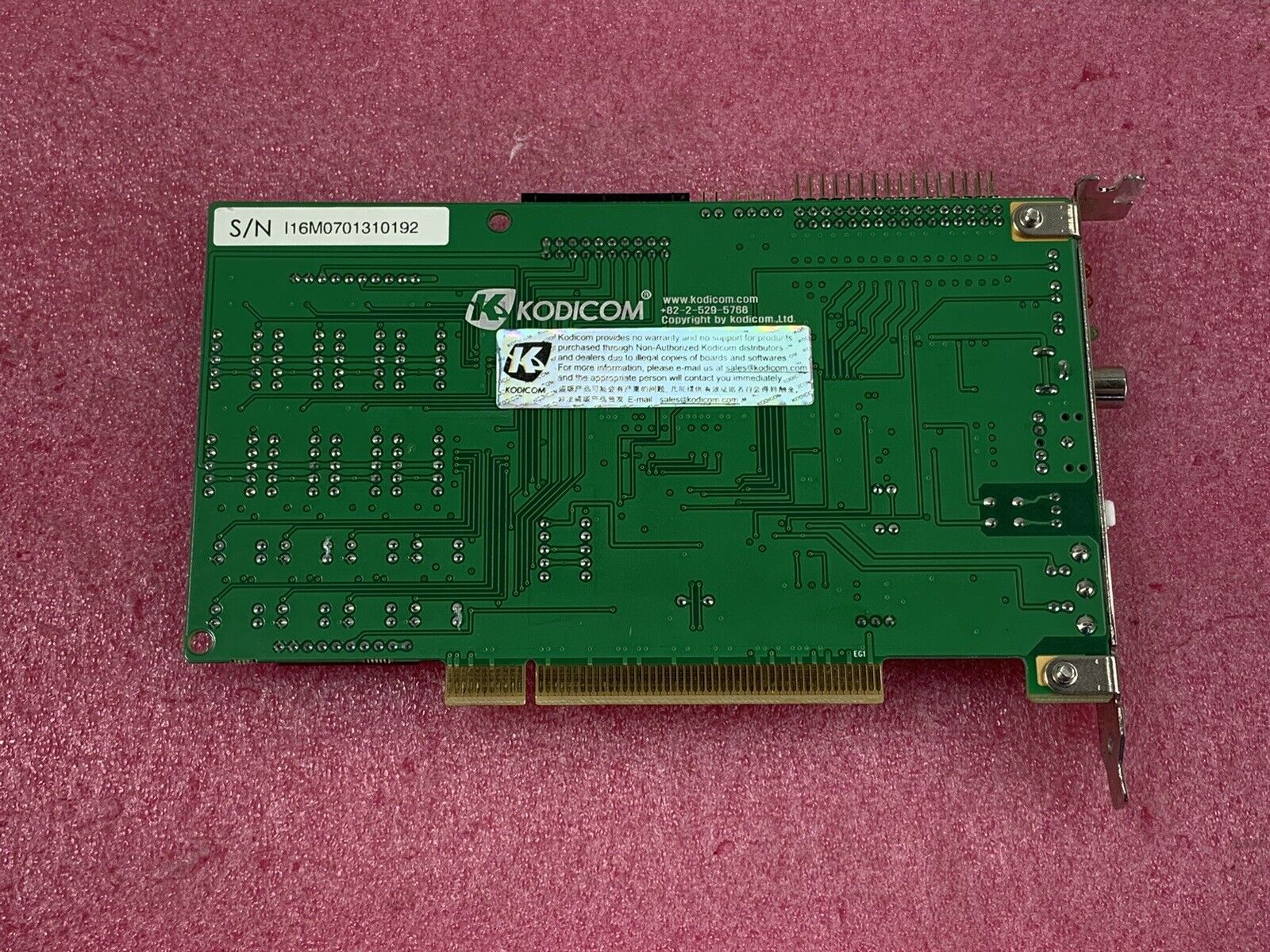 Kodicom KIO-1616 (K10-1616) Machine Vision Multi PCI Card, Remocon, RS-232