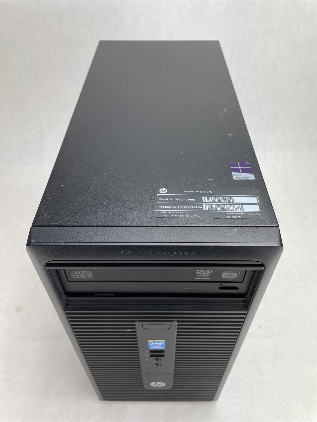 HP ProDesk 280 G1 MT Intel Pentium G3260 3.3GHz 8GB RAM No HDD No OS