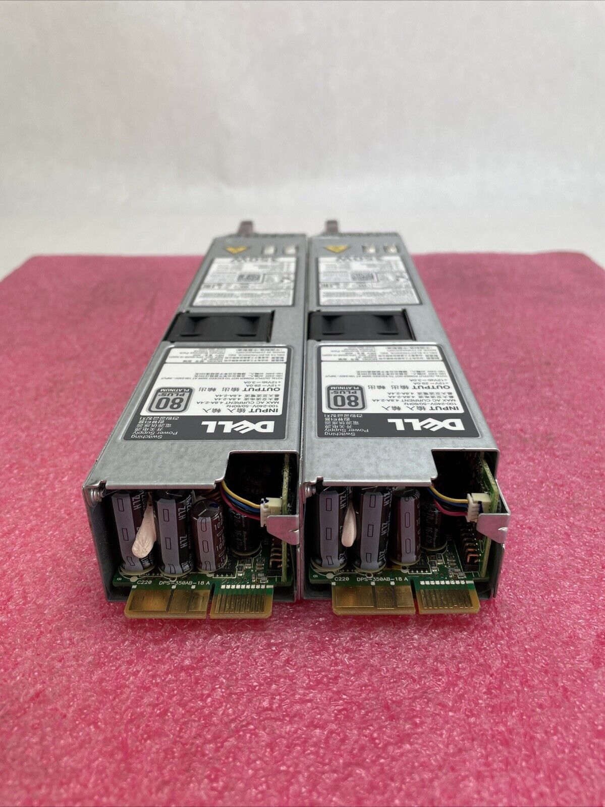 Dell Switching Power Supply D350E-S1 Y8Y65 350W Lot of 2