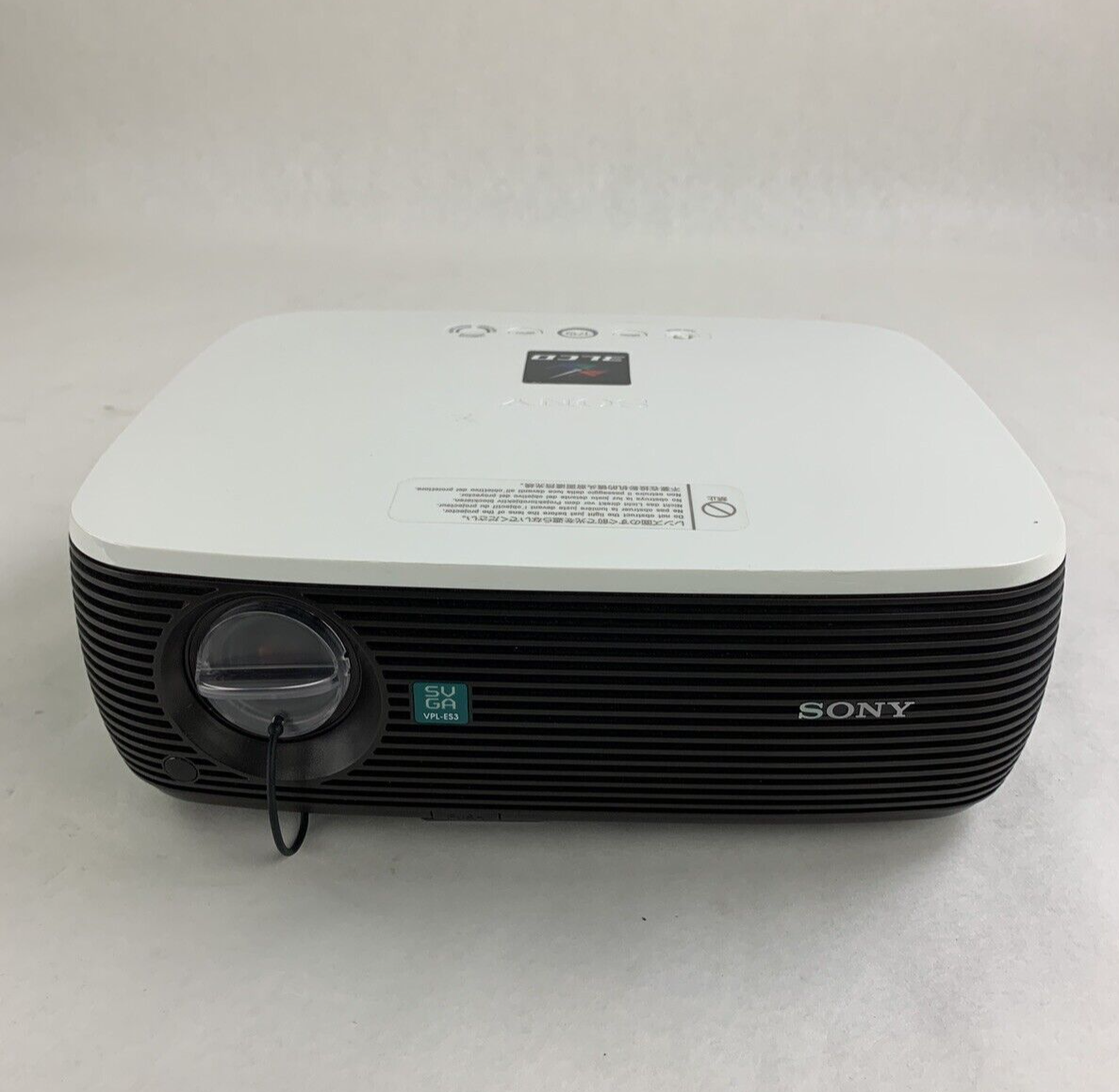 Sony VPL-ES3 LCD Data Projector 50-60Hz Tested 176 Lamp Hours