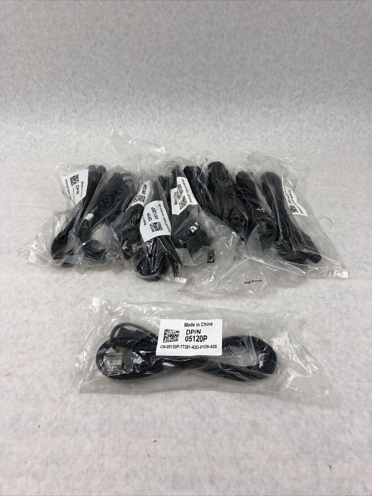 DELL 05120P Power Cable 6ft - Black (Lot of 10)