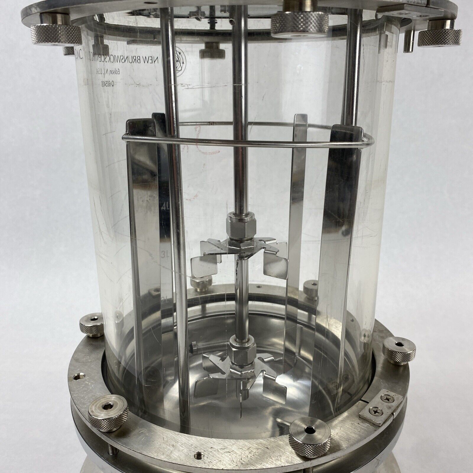 New Brunswick Scientific Q 605400 5L Glass Vessel Fermentor Bioreactor