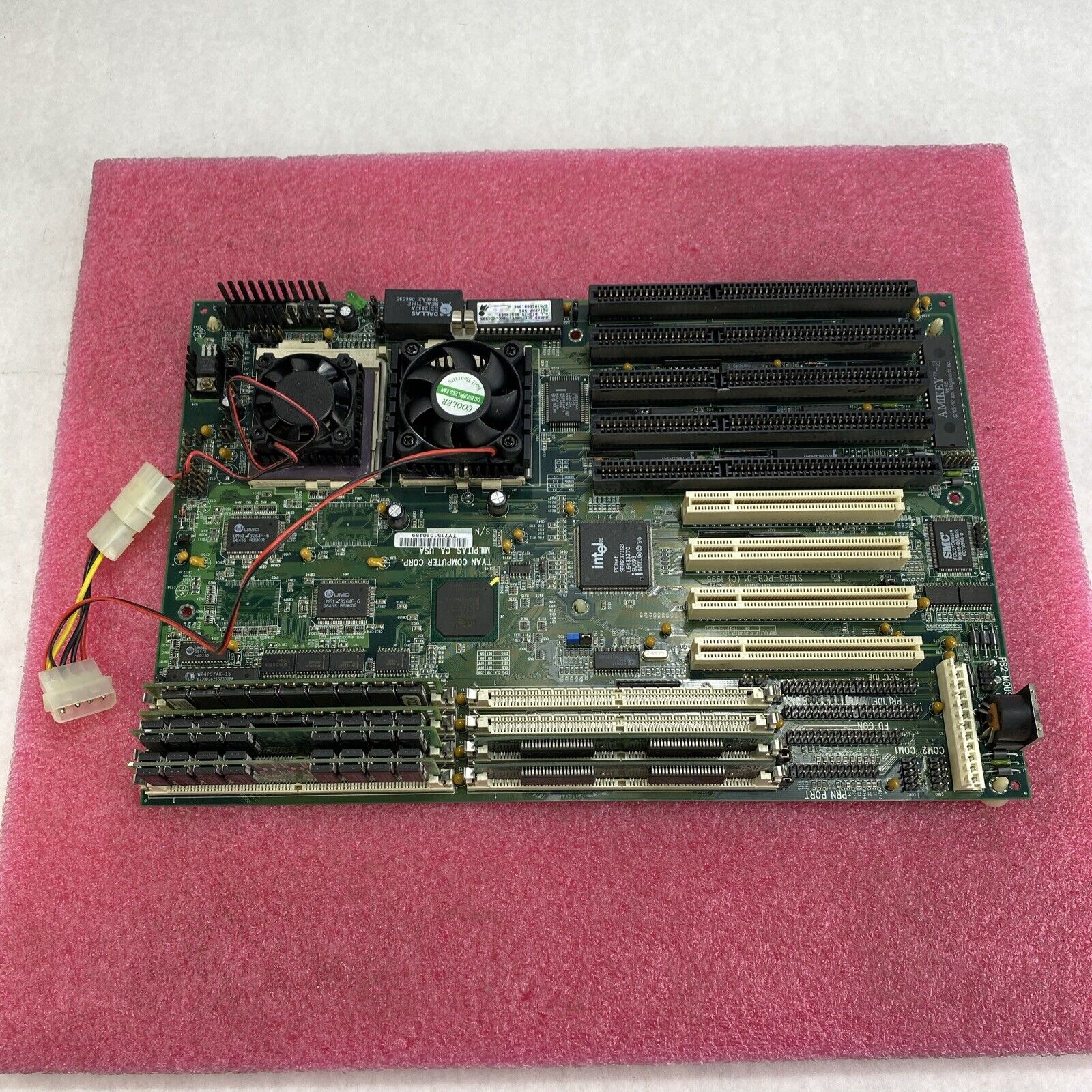 Tyan S1563 PCI-ISA MB Motherboard 2x Intel Pentium 100MHz No RAM