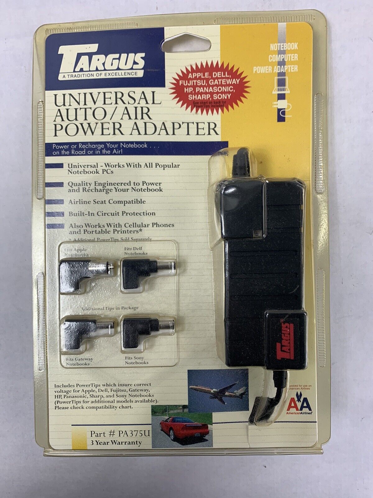 Targus PA375U Universal Auto/Air Power Adapter