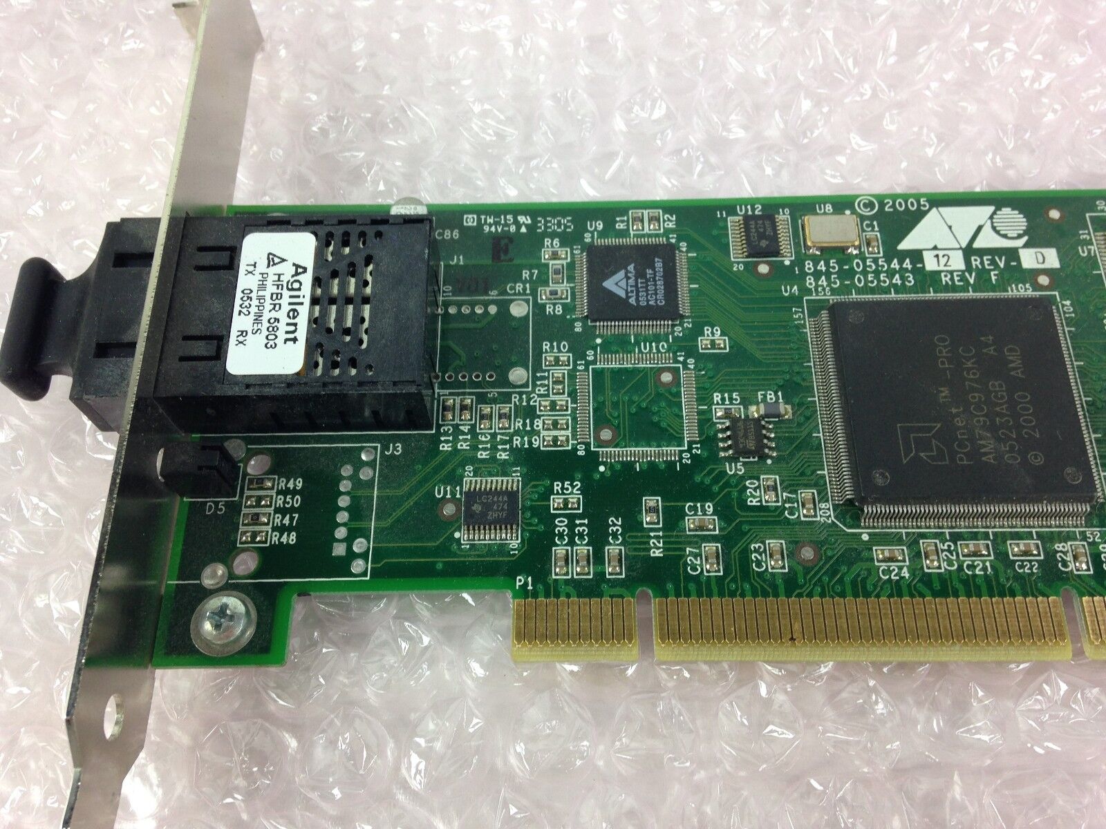 Allied Telesyn Fiber PCI Network Card AT-2701FX 845-05544 845-05543 Rev D