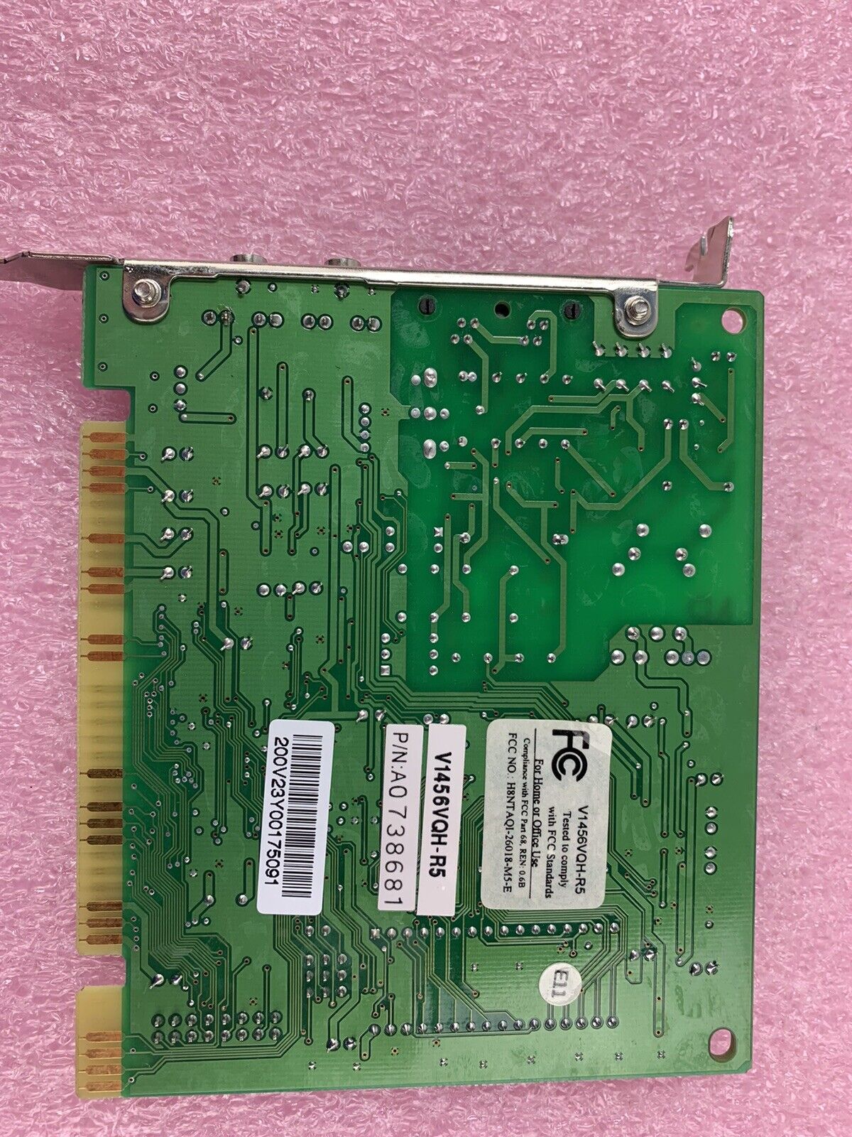 V1456VHQ-R5 8 bit ISA card 56k Dial Up Modem