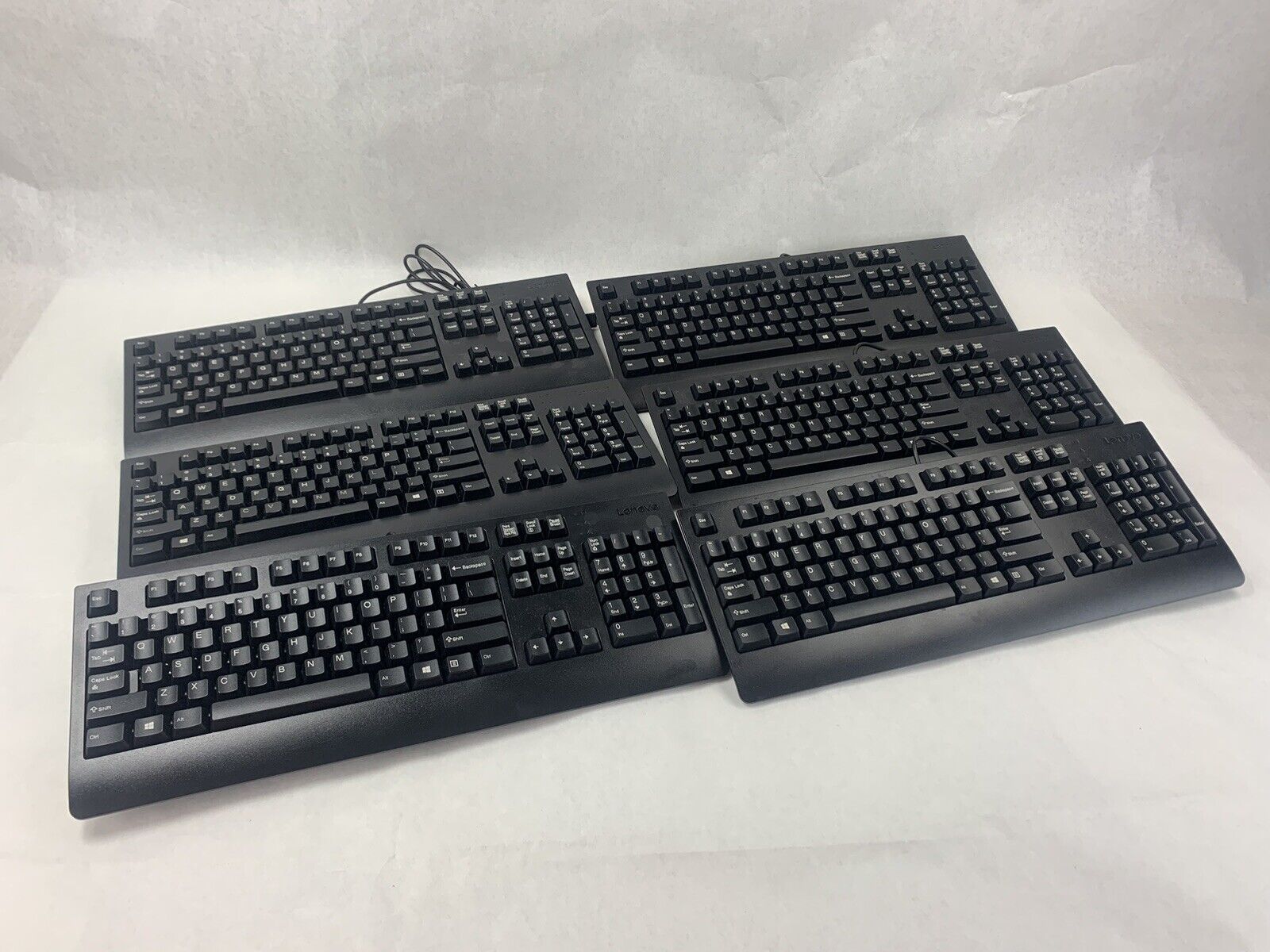 Lot 5 Lenovo SK-8827 Traditional Wired Keyboards 00XH688