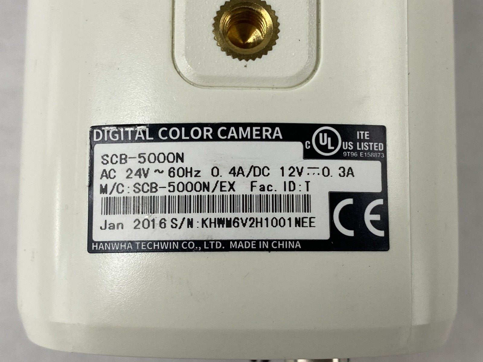 Samsung SCB-5000N Digital Color Camera For Parts or Repair