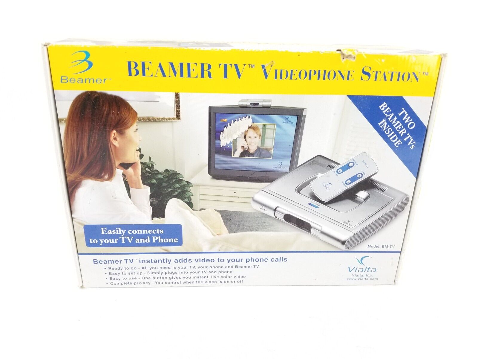 Vialta Beamer TV Videophone Station BM-TV Vintage Video Conference Phone