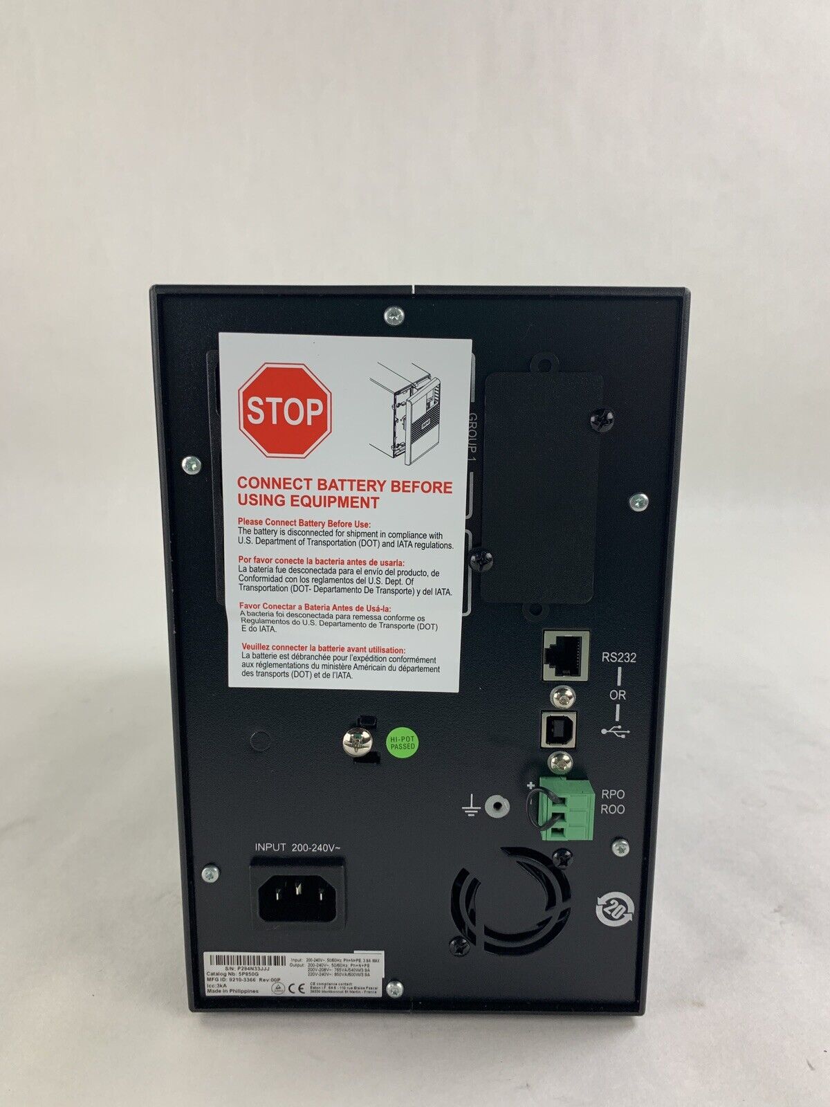 Eaton 5P850G Uninterruptible Power Supply UPS 5P 850G Tested New Box Opened