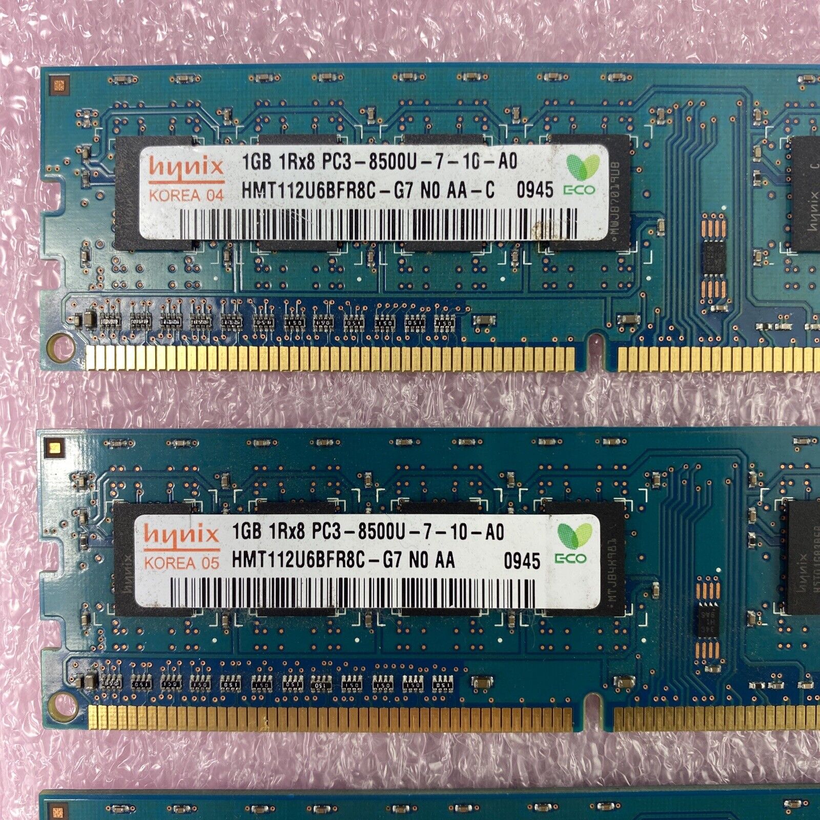 Lot( 6 ) 1GB Hynix HMT112U6BFR8C-G7 1Rx8 PC3-8500U DDR3 non-ECC Desktop RAM