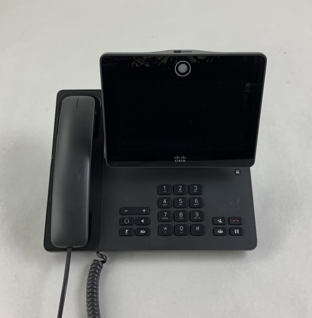 Cisco DX650 IP Phone CP-DX650-K9 VoIP SIP Phone W/ Stand & Handset Tested Reset