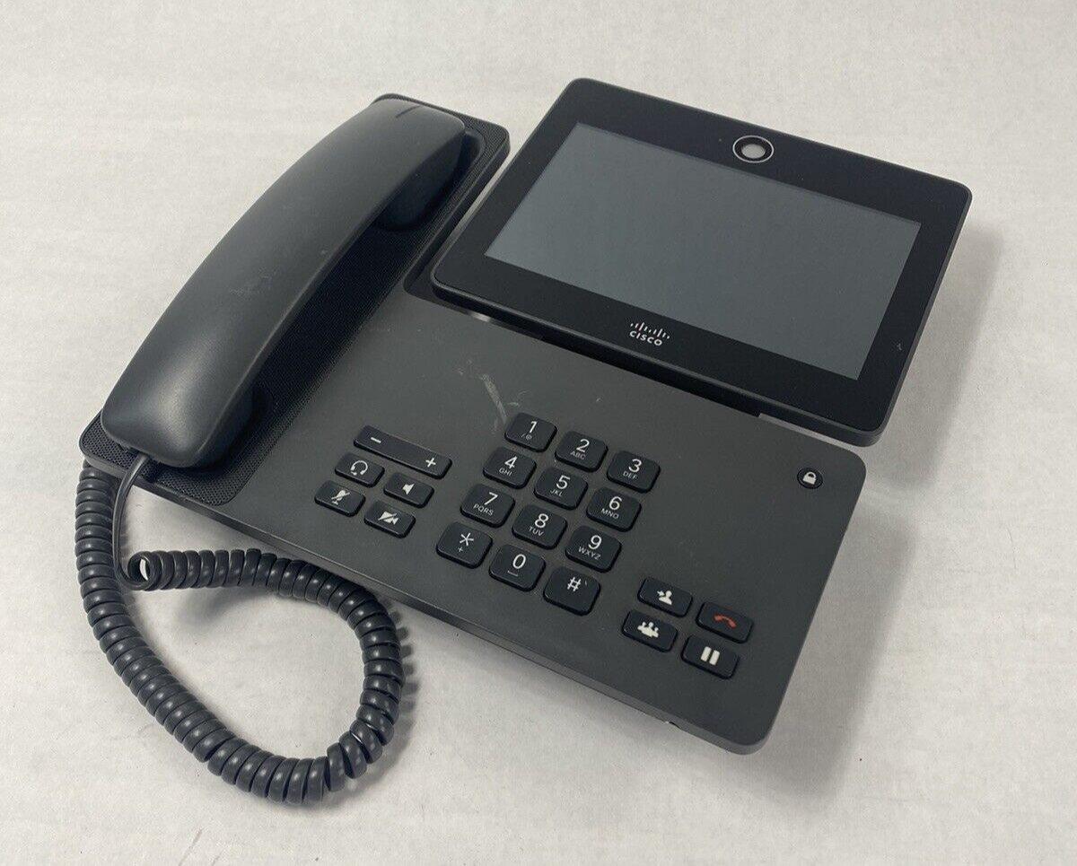 Cisco DX650 IP Phone CP-DX650-K9 VoIP SIP Phone No AC Adapter Reset Tested