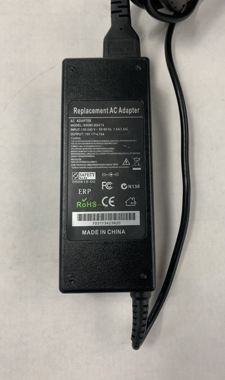 Replacement AC Adapter 90DN190474