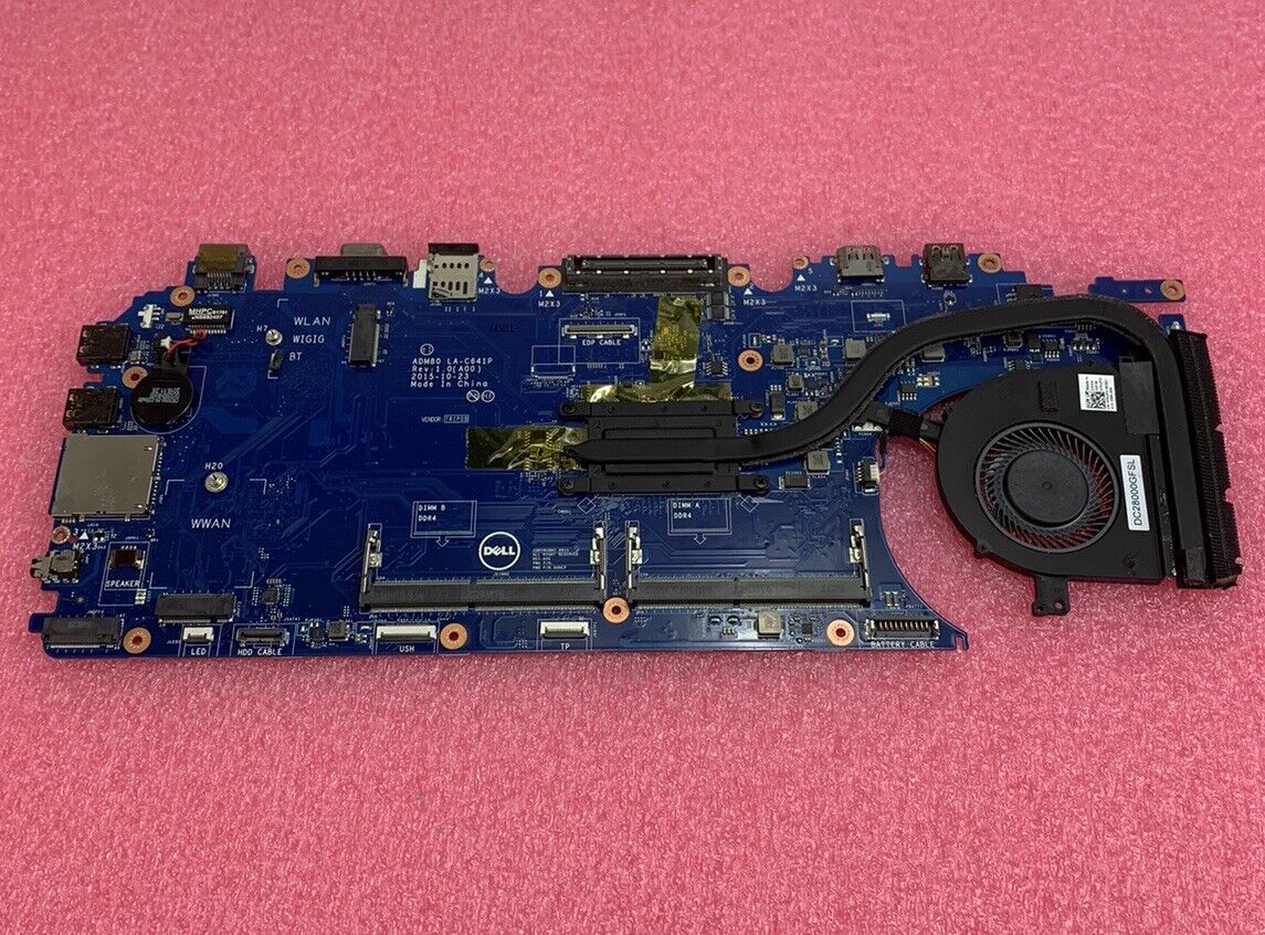 Dell JGMFT Latitude E5570 Laptop Motherboard Intel Core i5-6200U 2.3GHz