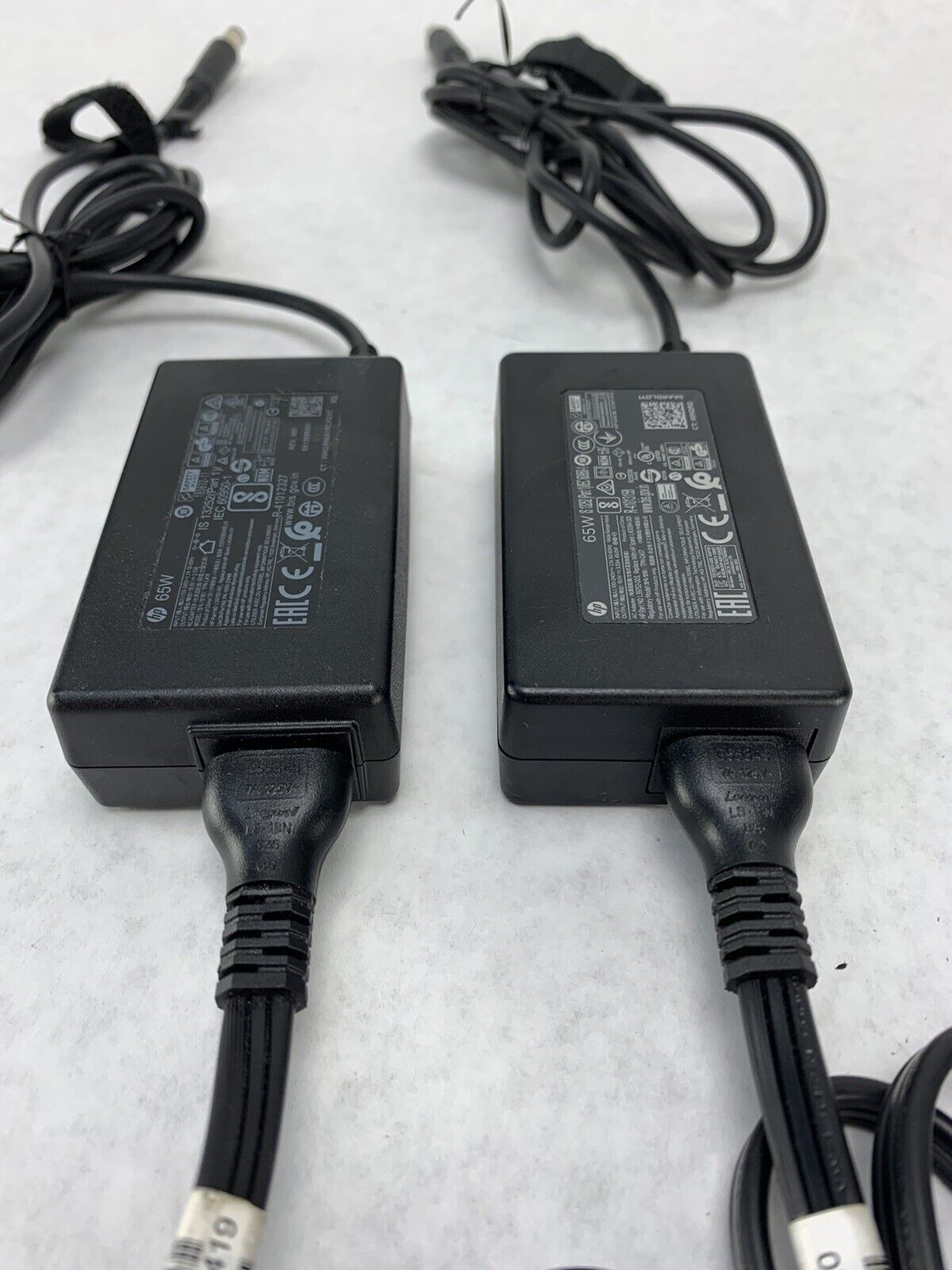 Lot 2 Genuine  HP 65W Laptop AC Adapter Charger TPN-LA16 L25298-001 710412-001