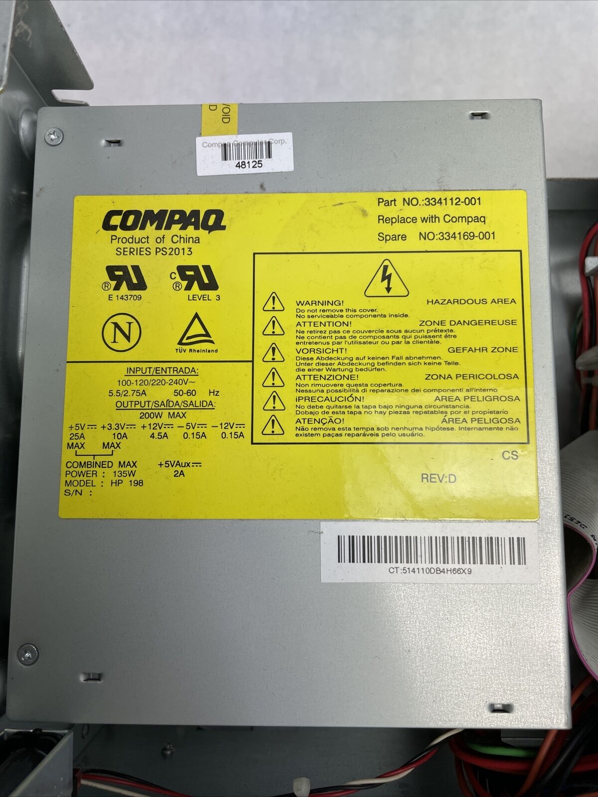 Compaq DeskPro P600 DT Intel Pentium II 450 MHz 256 MB No HDD No OS