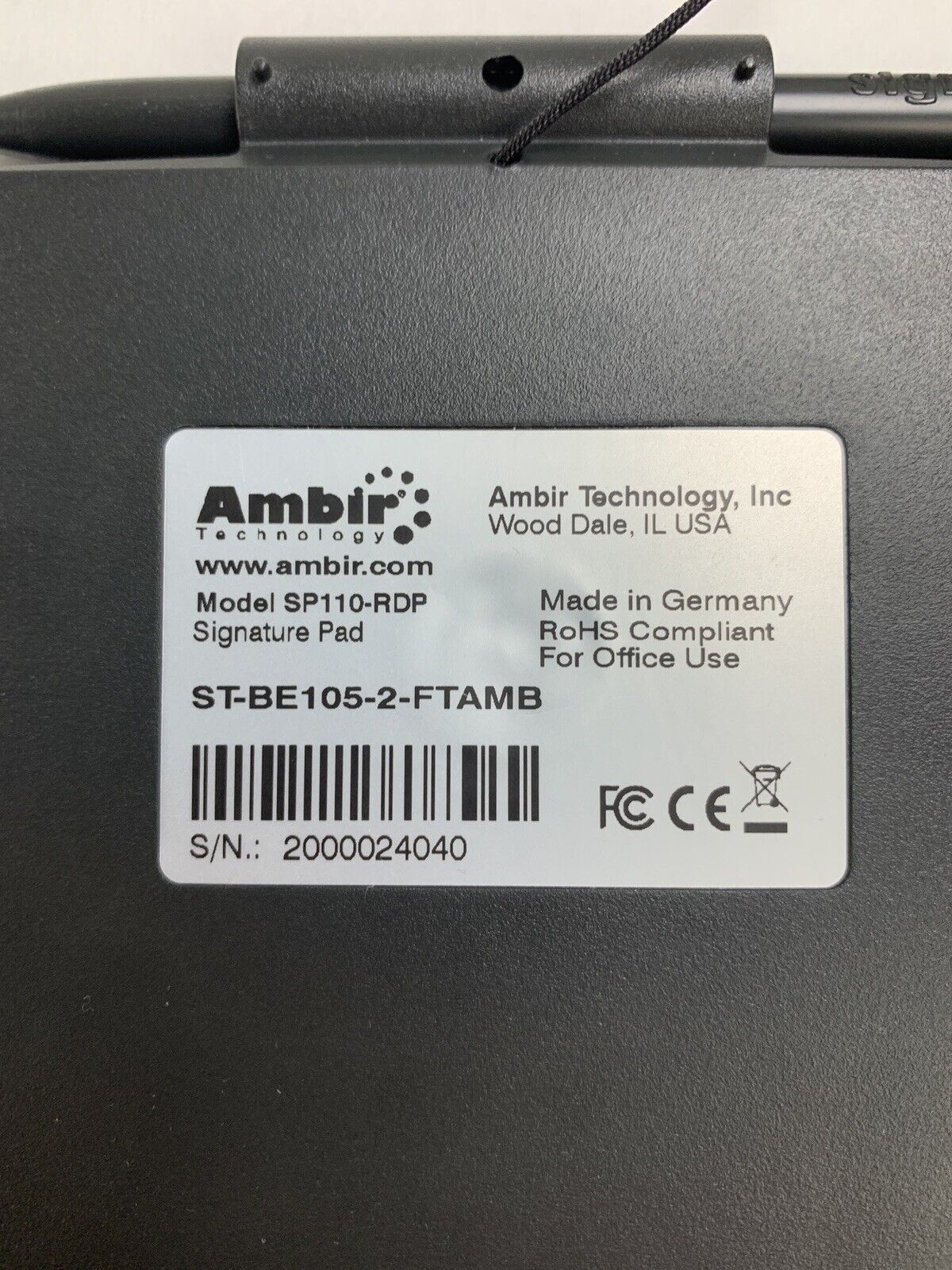 Ambir Technology SP110-RDP Ambir Imagesign Pro 110  Tested