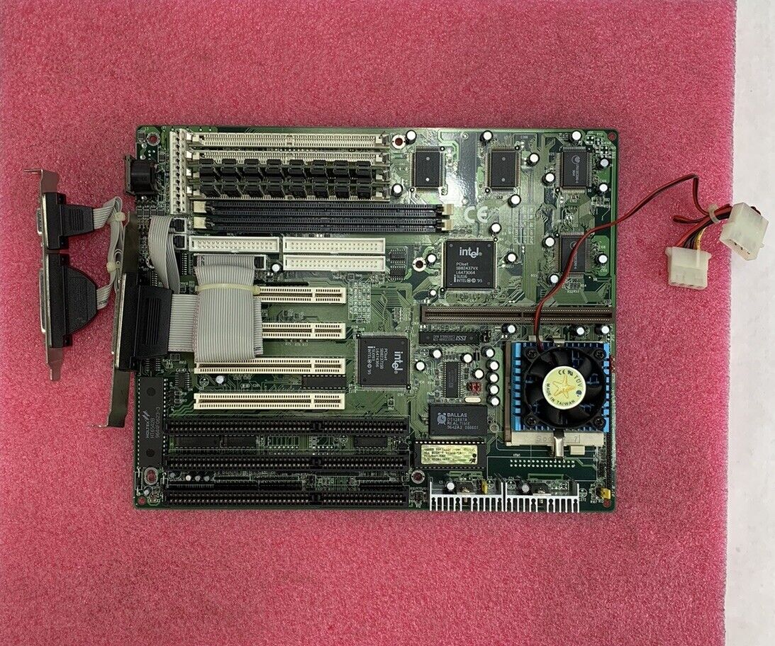 Shuttle HOT-577 Motherboard Pentium 166MHZ 64MB RAM Bad Dallas Time Chip