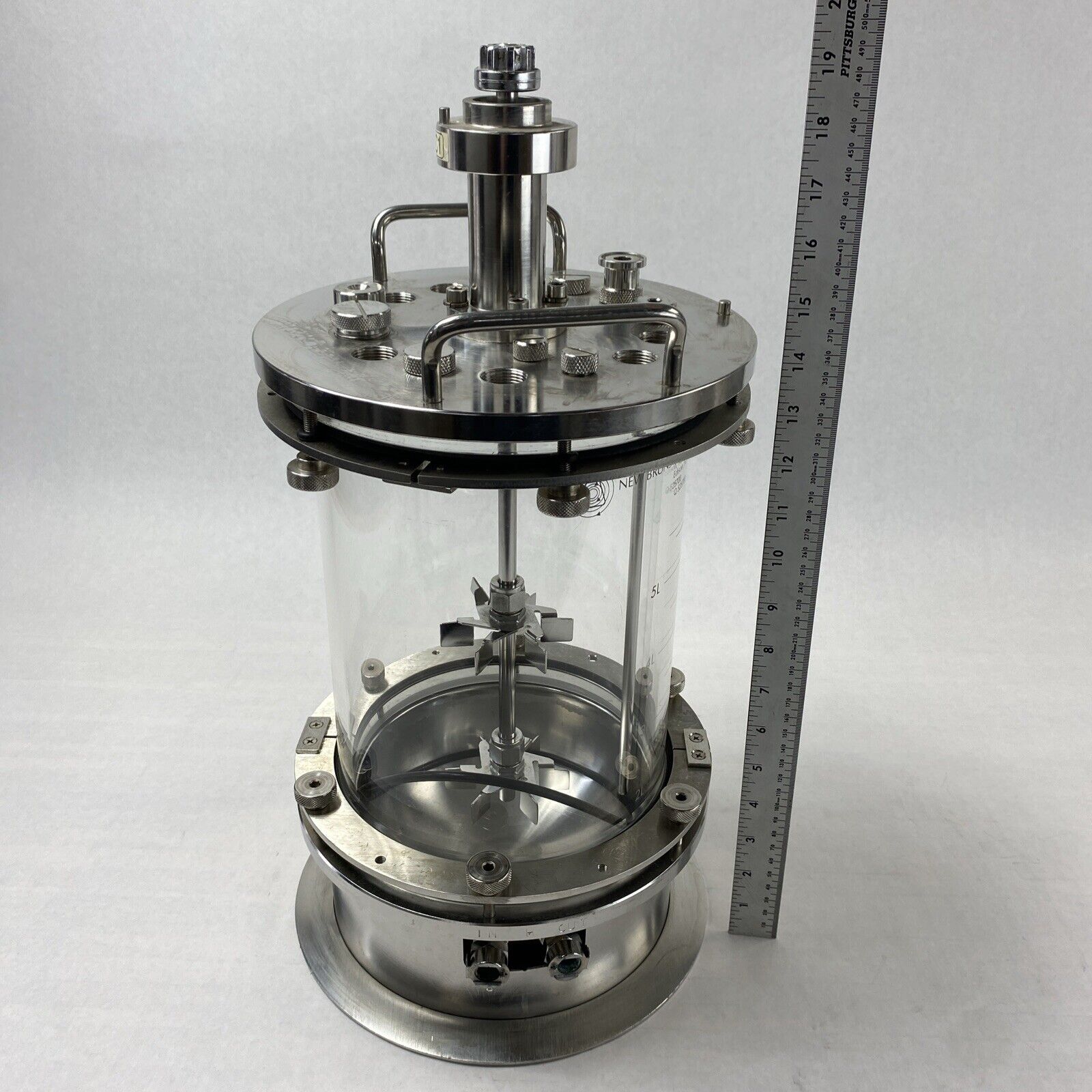 New Brunswick Scientific Q525700 5L Vessel Glass Bioreactor