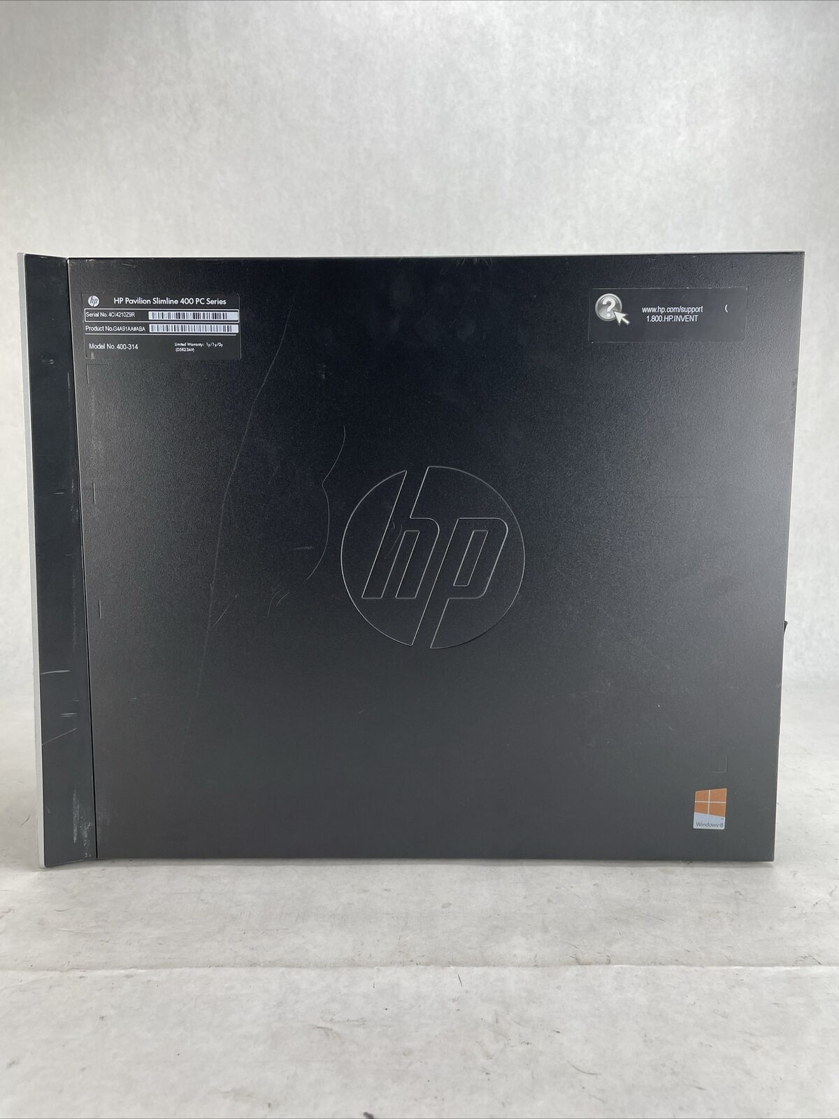 HP 400-314 DT AMD E1-2500 1.4GHz 4GB RAM No HDD No OS