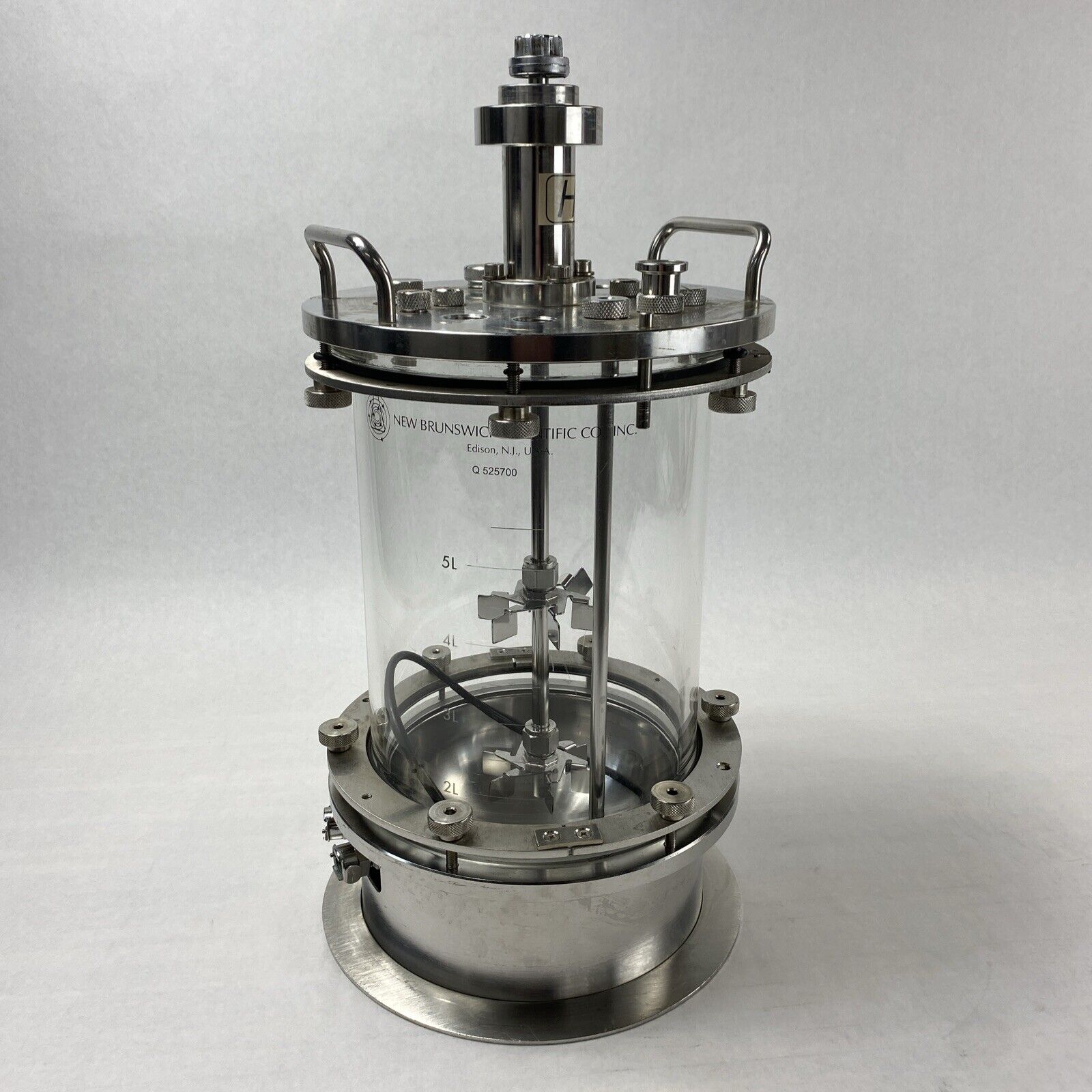 New Brunswick Scientific Q525700 5L Vessel Glass Bioreactor